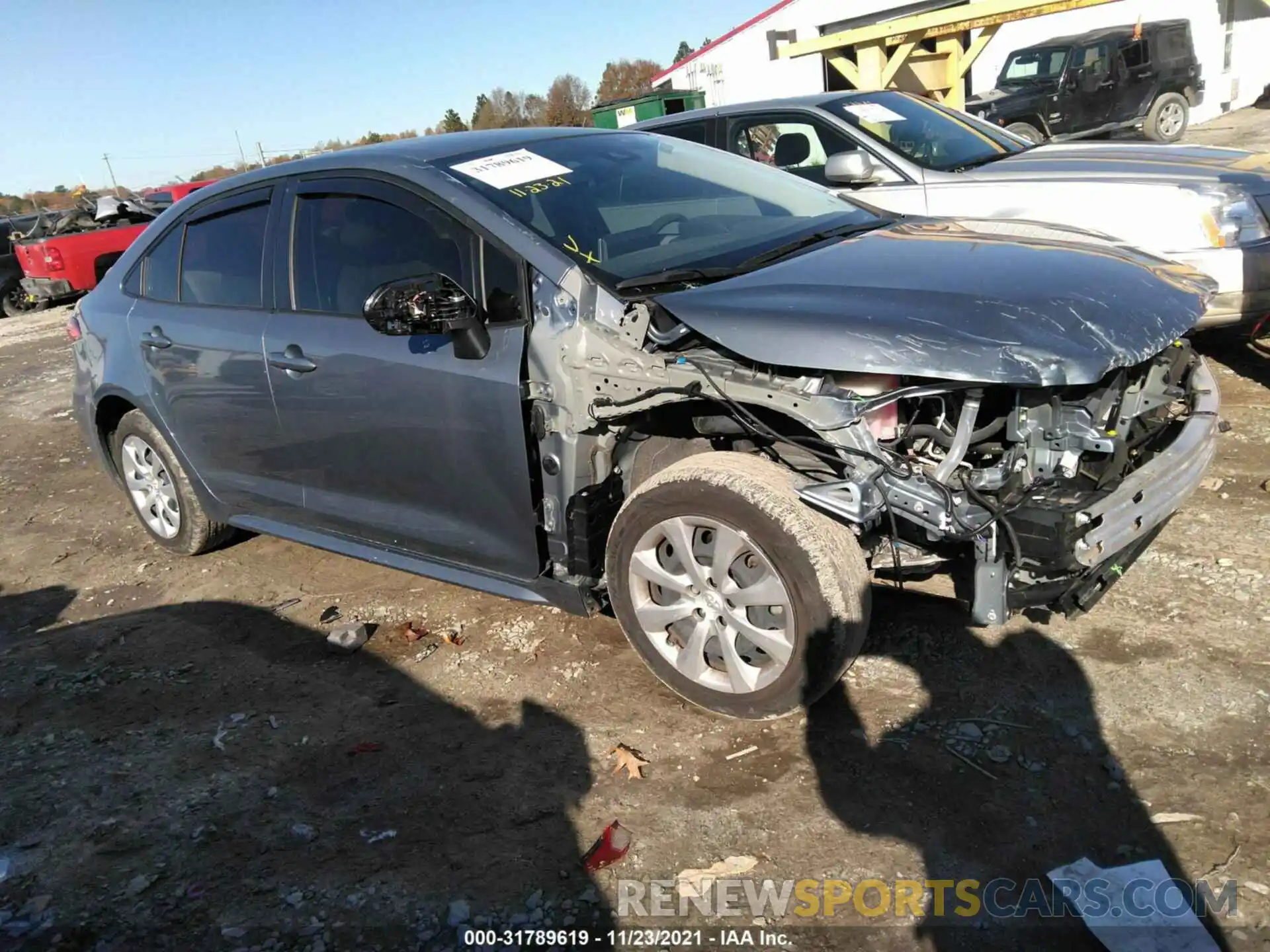 1 Photograph of a damaged car JTDEPRAE5LJ100853 TOYOTA COROLLA 2020