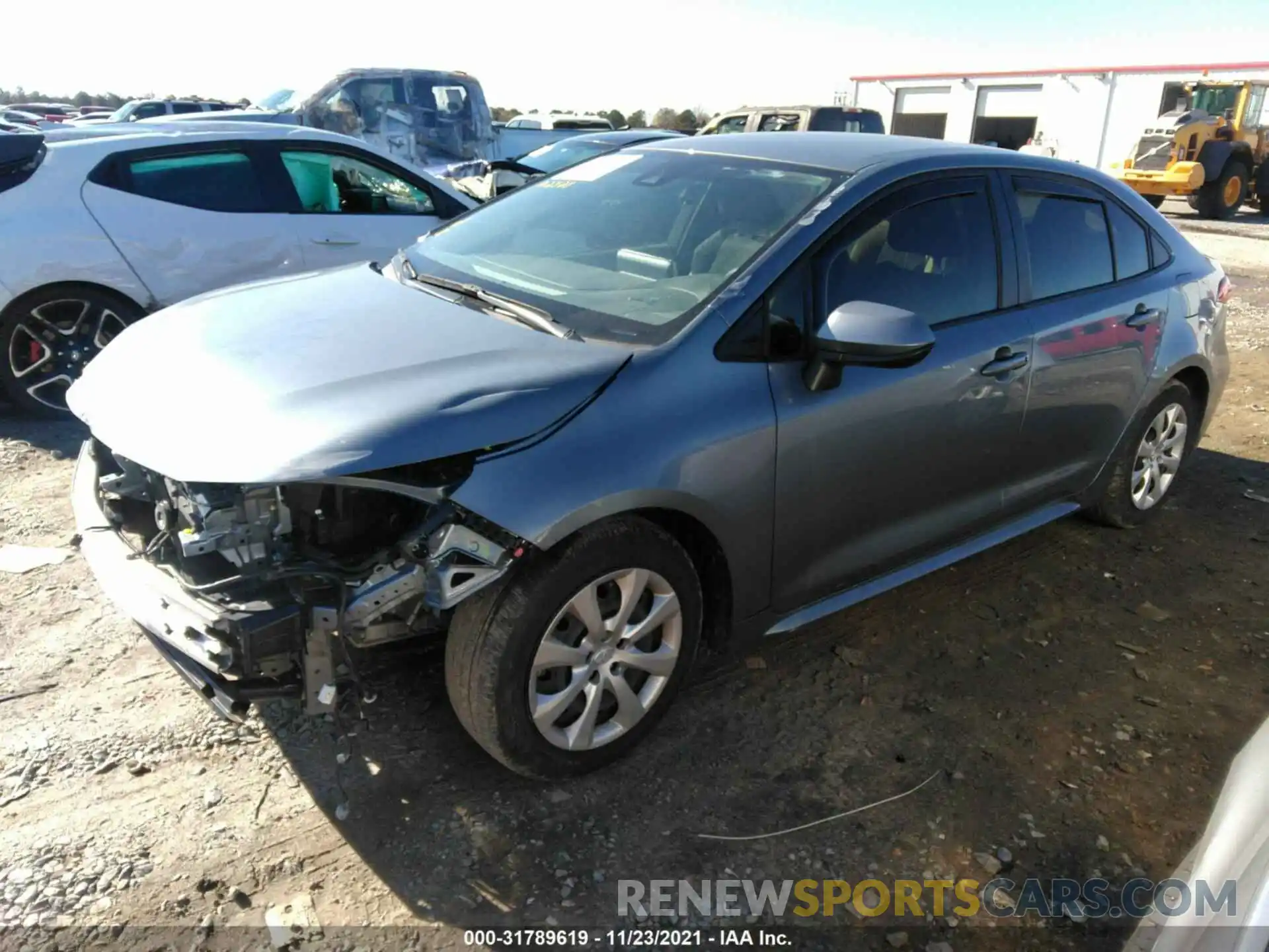 2 Photograph of a damaged car JTDEPRAE5LJ100853 TOYOTA COROLLA 2020