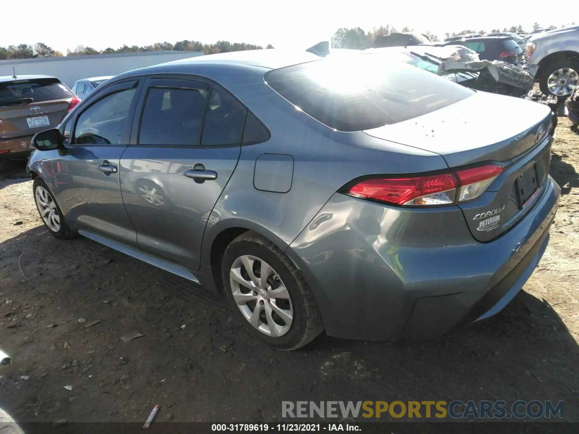 3 Photograph of a damaged car JTDEPRAE5LJ100853 TOYOTA COROLLA 2020