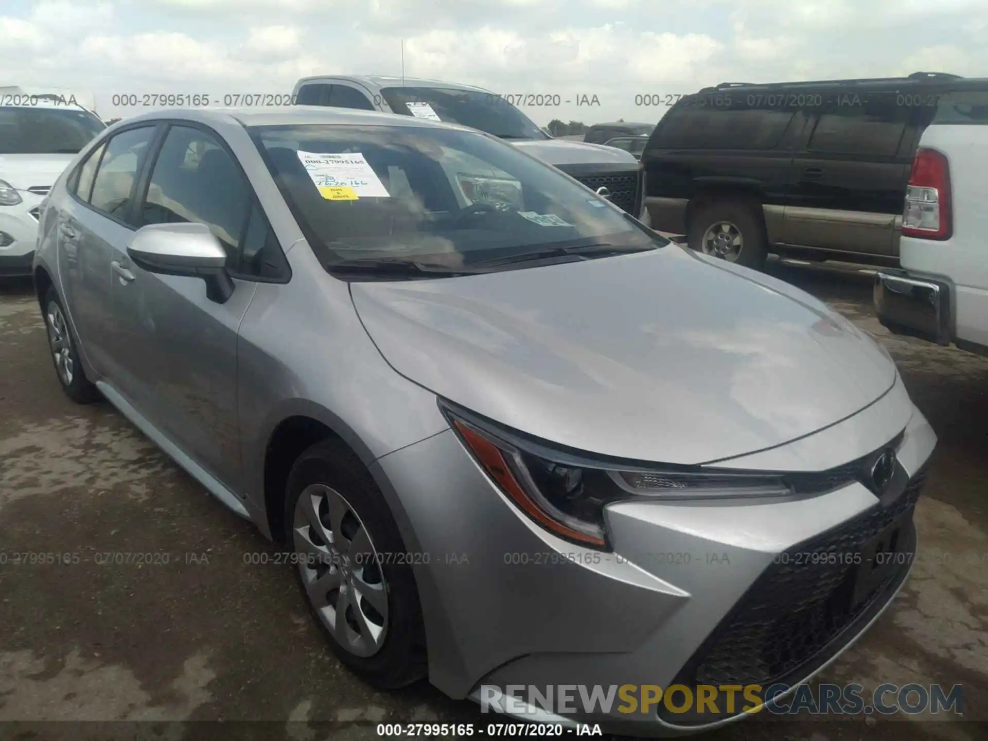 1 Photograph of a damaged car JTDEPRAE5LJ102439 TOYOTA COROLLA 2020