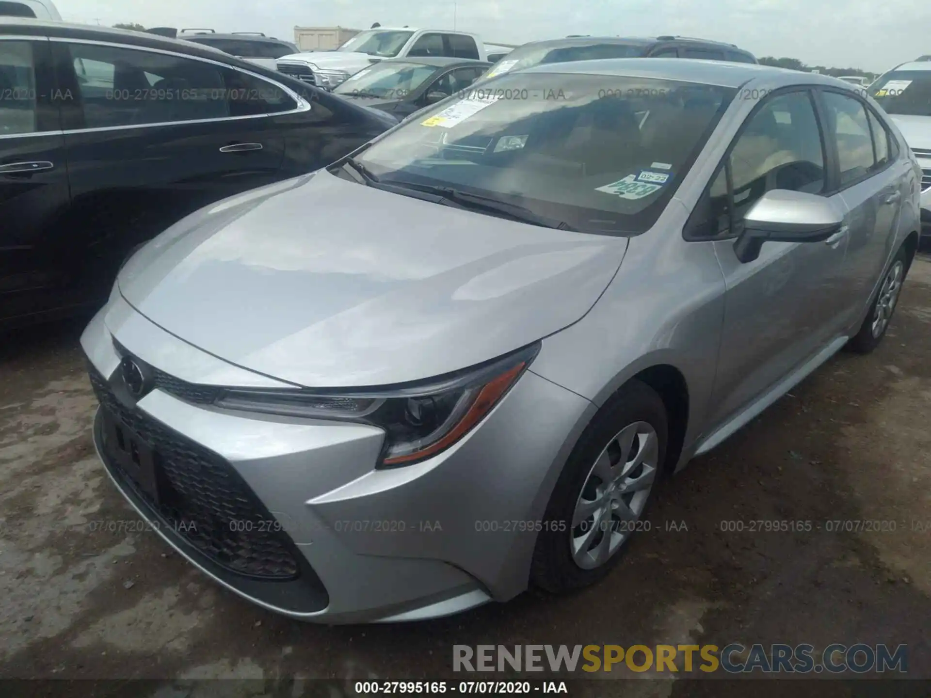 2 Photograph of a damaged car JTDEPRAE5LJ102439 TOYOTA COROLLA 2020