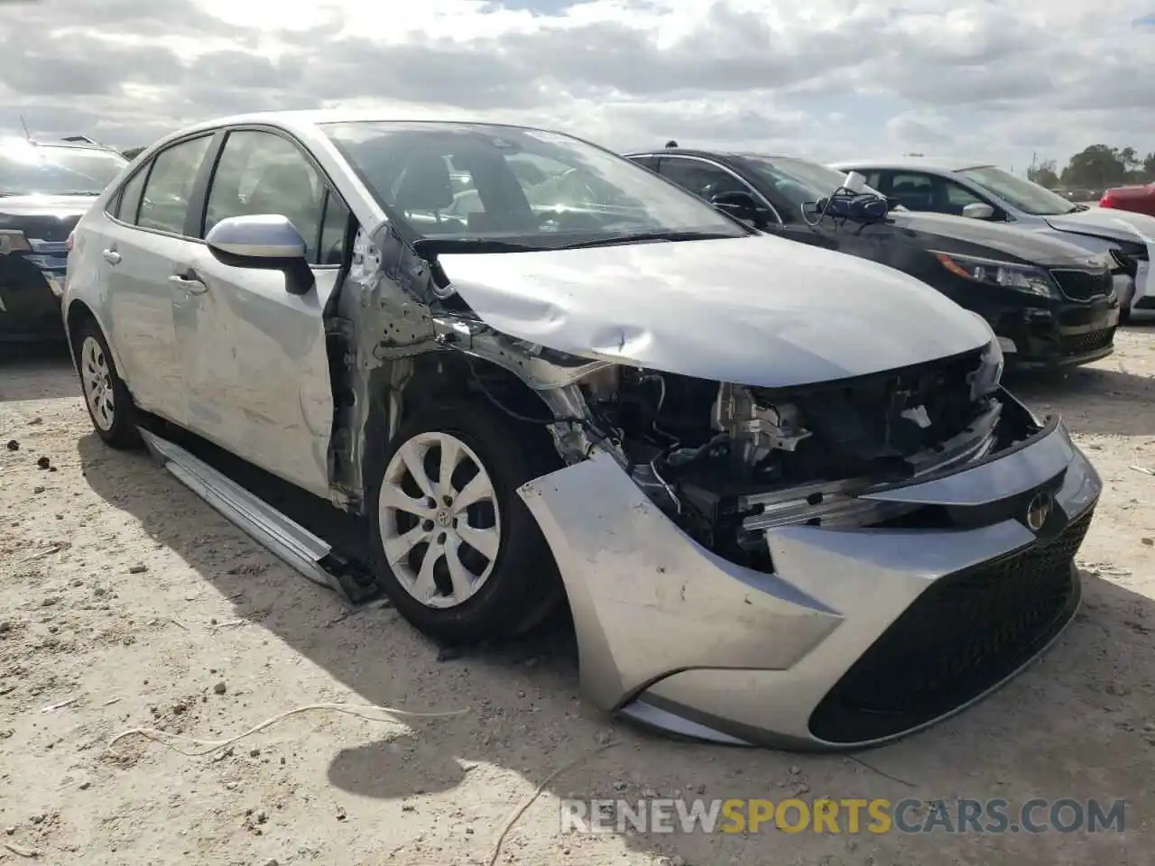 1 Photograph of a damaged car JTDEPRAE5LJ102568 TOYOTA COROLLA 2020