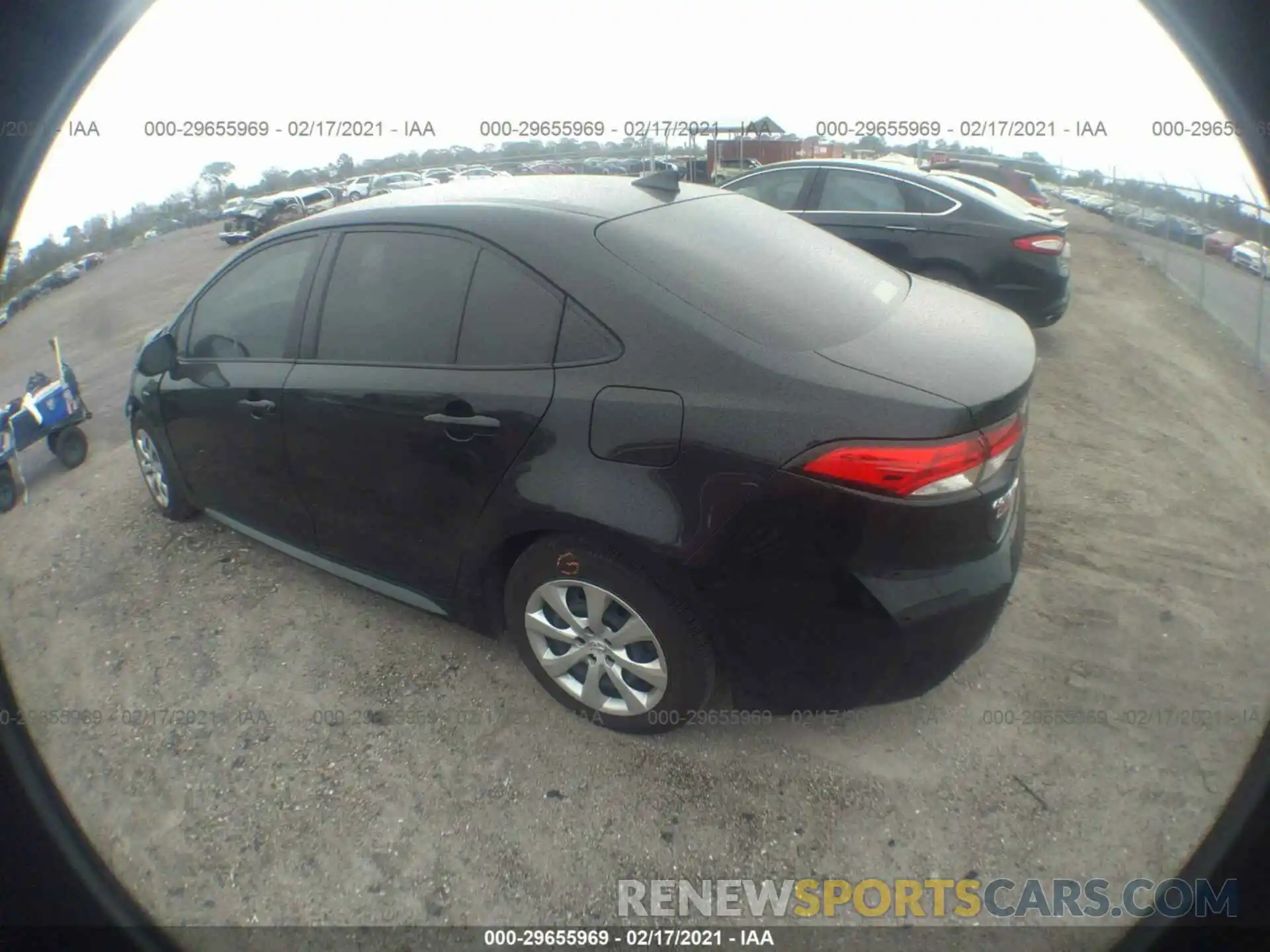 3 Photograph of a damaged car JTDEPRAE5LJ102571 TOYOTA COROLLA 2020