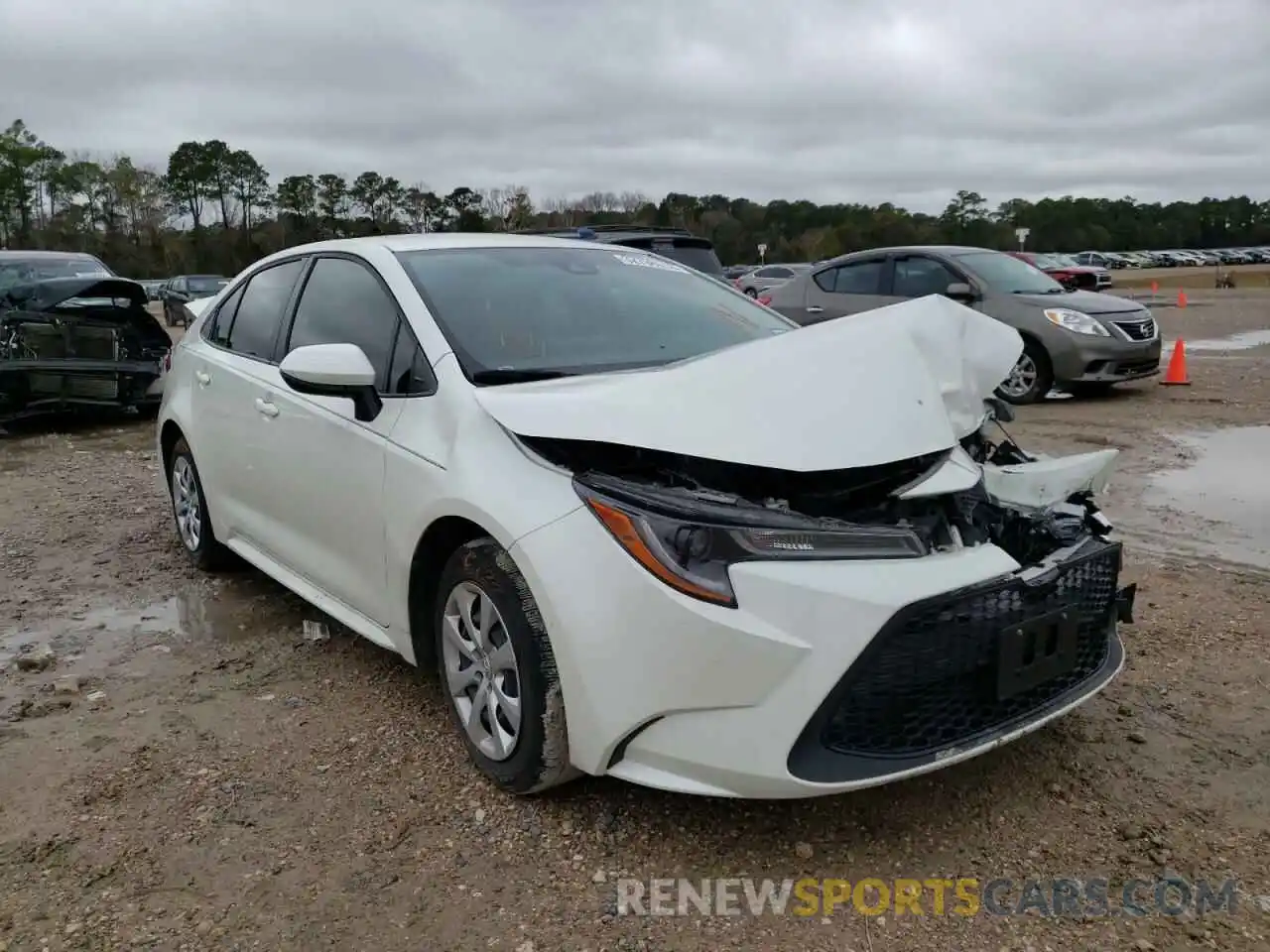 1 Photograph of a damaged car JTDEPRAE5LJ103008 TOYOTA COROLLA 2020