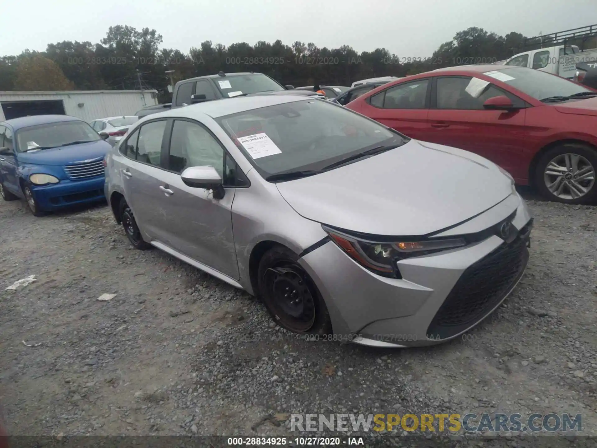 1 Photograph of a damaged car JTDEPRAE5LJ103364 TOYOTA COROLLA 2020