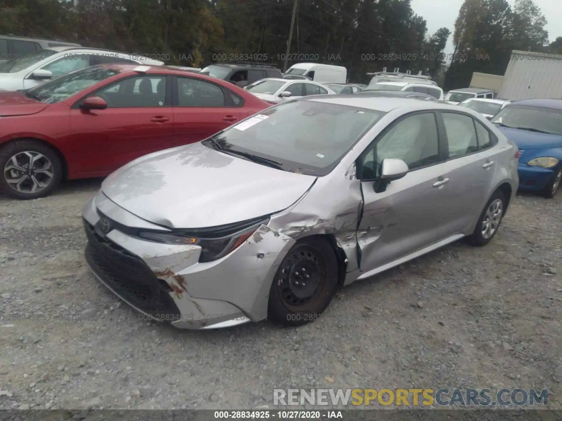 2 Photograph of a damaged car JTDEPRAE5LJ103364 TOYOTA COROLLA 2020