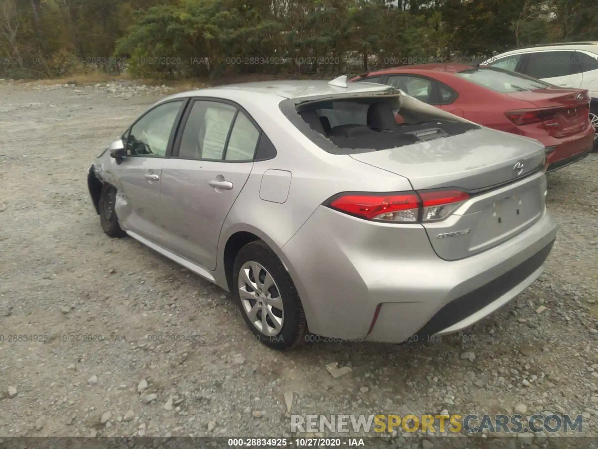 3 Photograph of a damaged car JTDEPRAE5LJ103364 TOYOTA COROLLA 2020