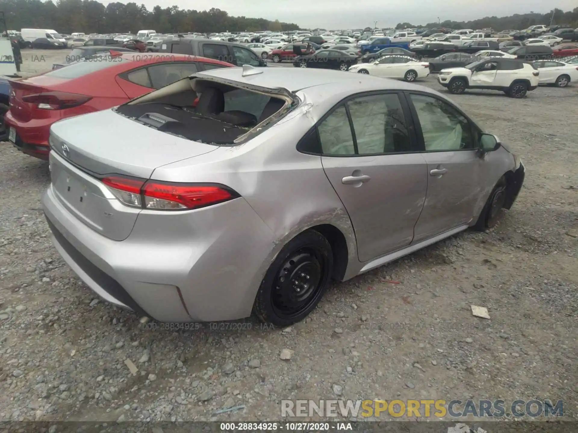 4 Photograph of a damaged car JTDEPRAE5LJ103364 TOYOTA COROLLA 2020