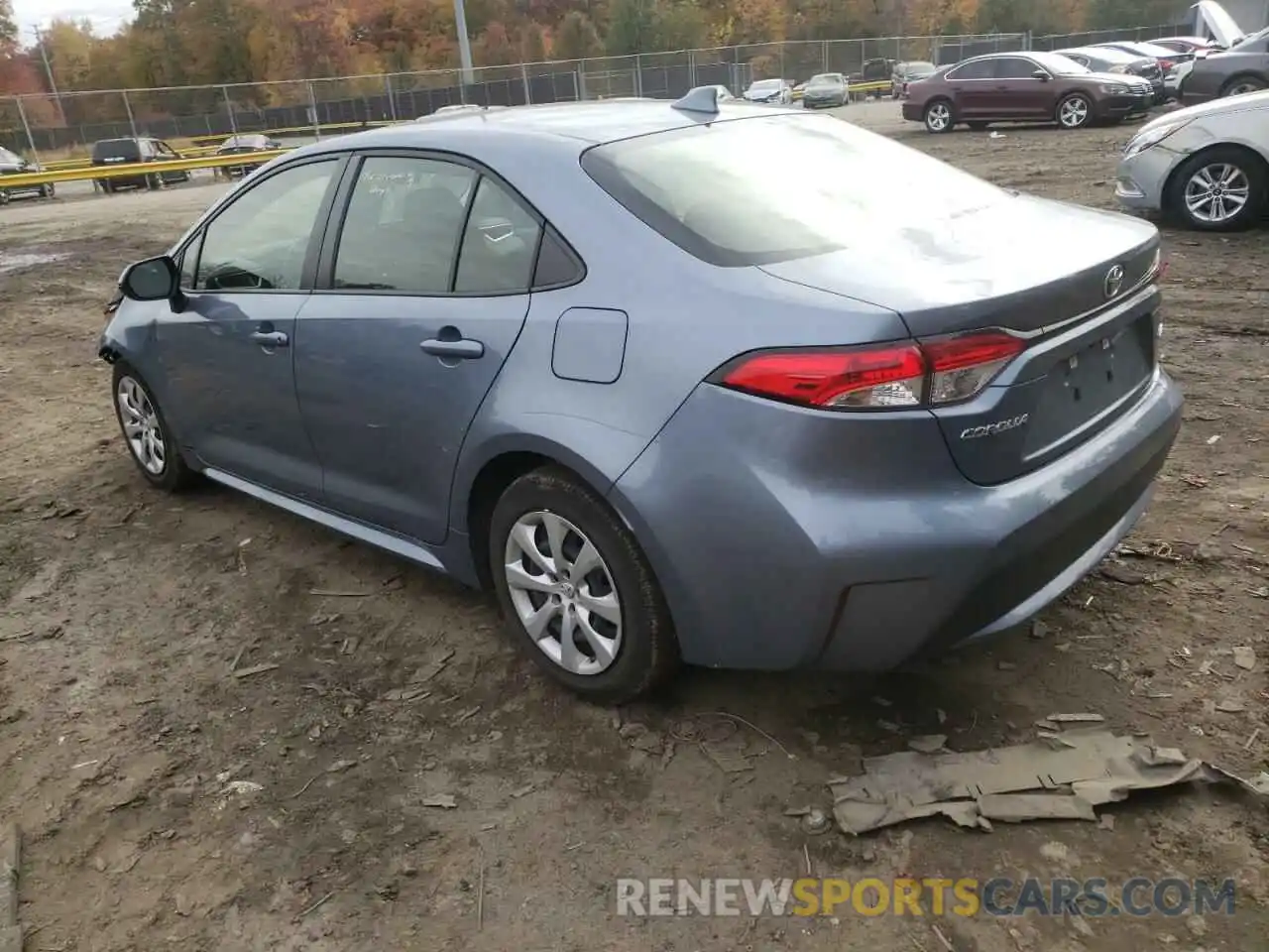 3 Photograph of a damaged car JTDEPRAE5LJ103607 TOYOTA COROLLA 2020