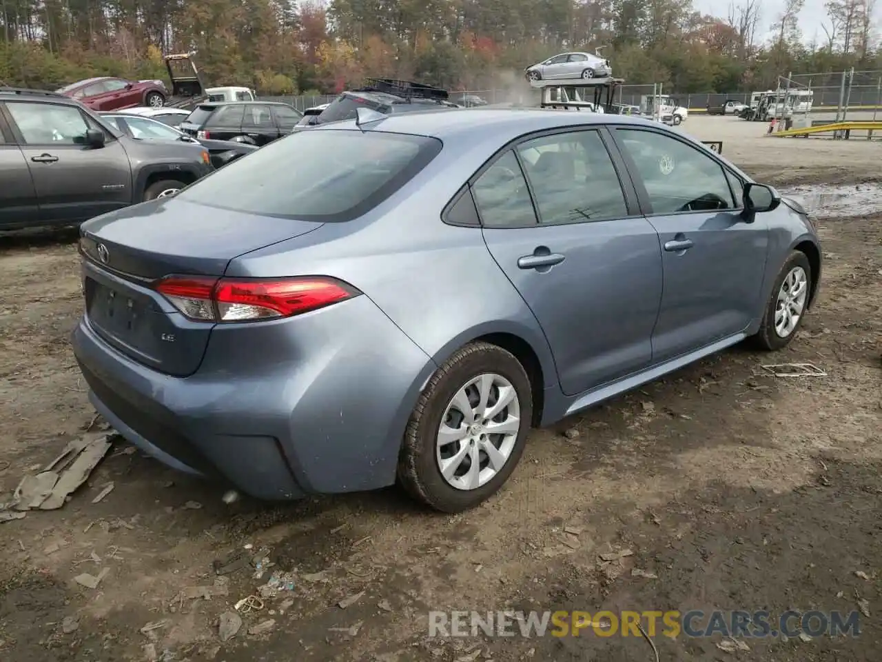 4 Photograph of a damaged car JTDEPRAE5LJ103607 TOYOTA COROLLA 2020