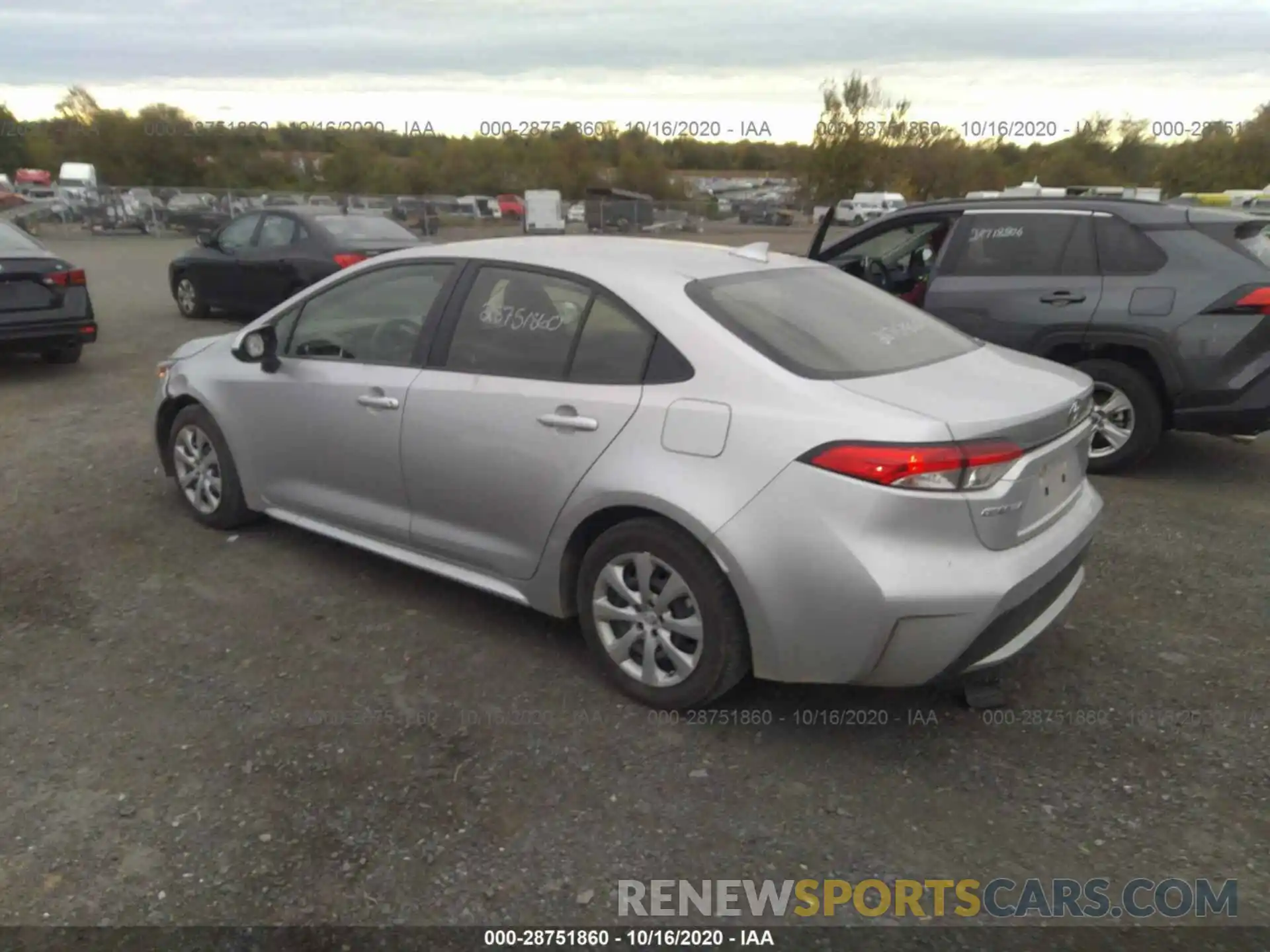 3 Photograph of a damaged car JTDEPRAE5LJ103719 TOYOTA COROLLA 2020