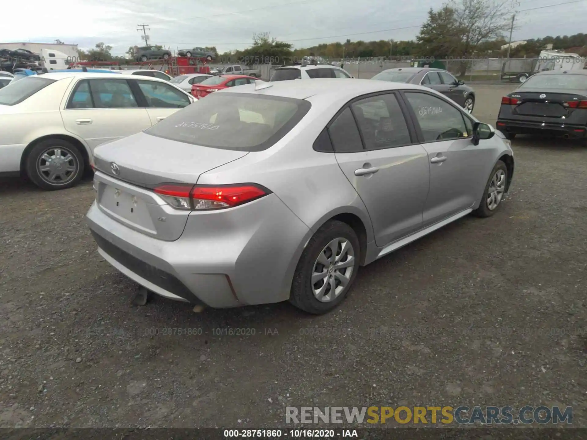 4 Photograph of a damaged car JTDEPRAE5LJ103719 TOYOTA COROLLA 2020