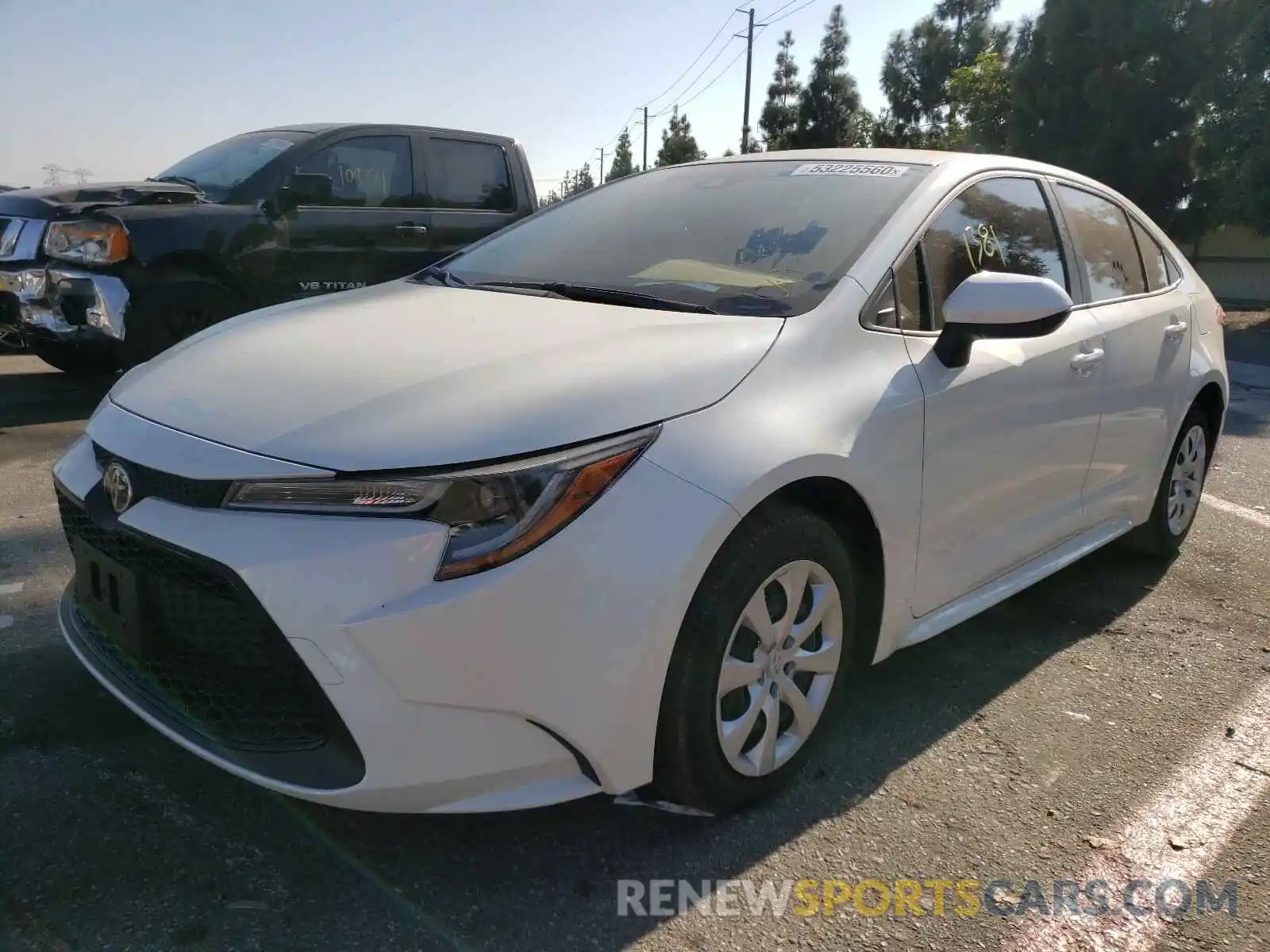 2 Photograph of a damaged car JTDEPRAE5LJ103784 TOYOTA COROLLA 2020