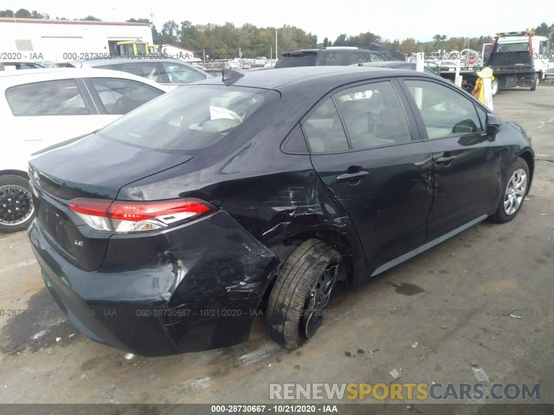 4 Photograph of a damaged car JTDEPRAE5LJ103851 TOYOTA COROLLA 2020
