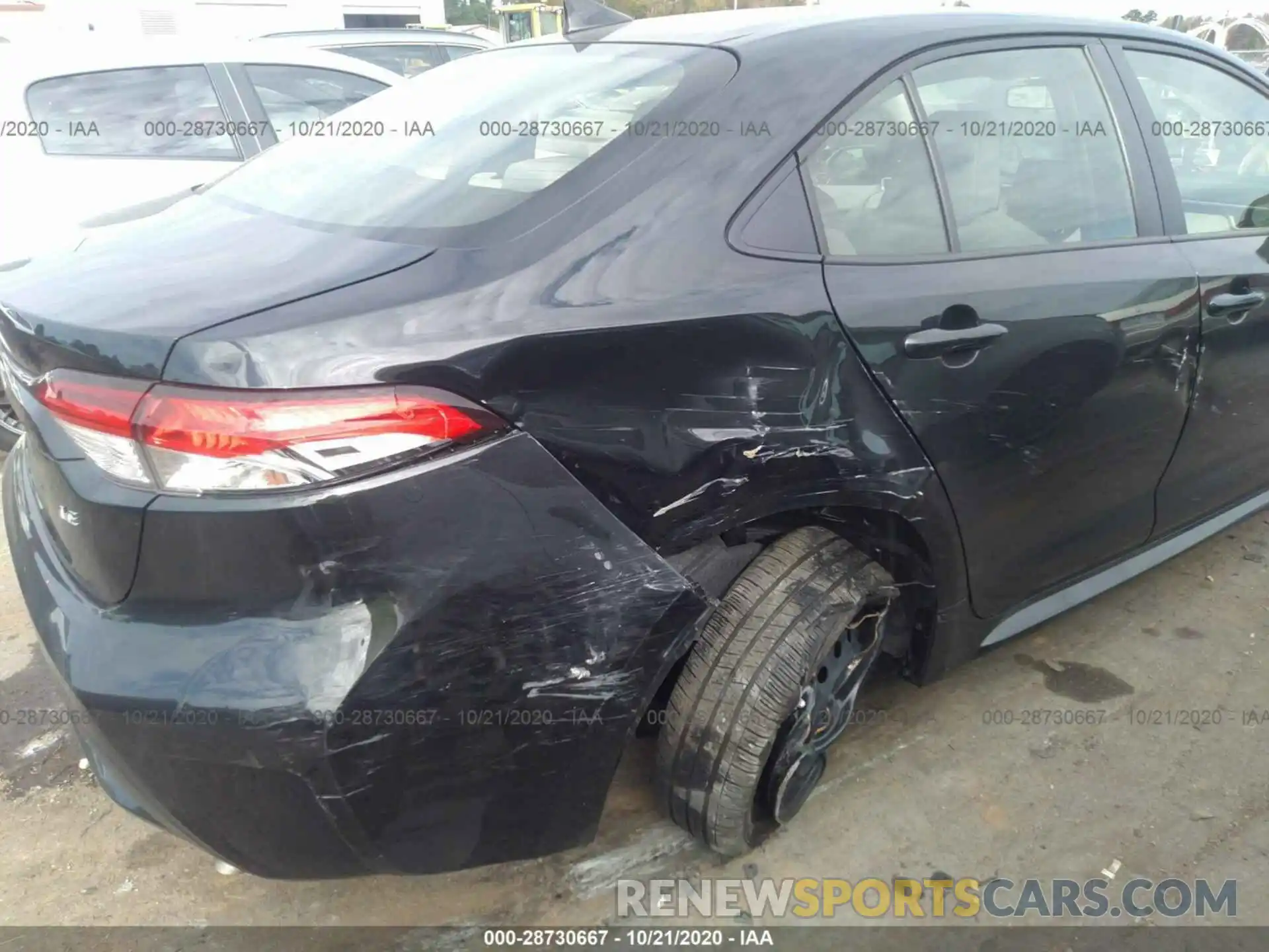 6 Photograph of a damaged car JTDEPRAE5LJ103851 TOYOTA COROLLA 2020