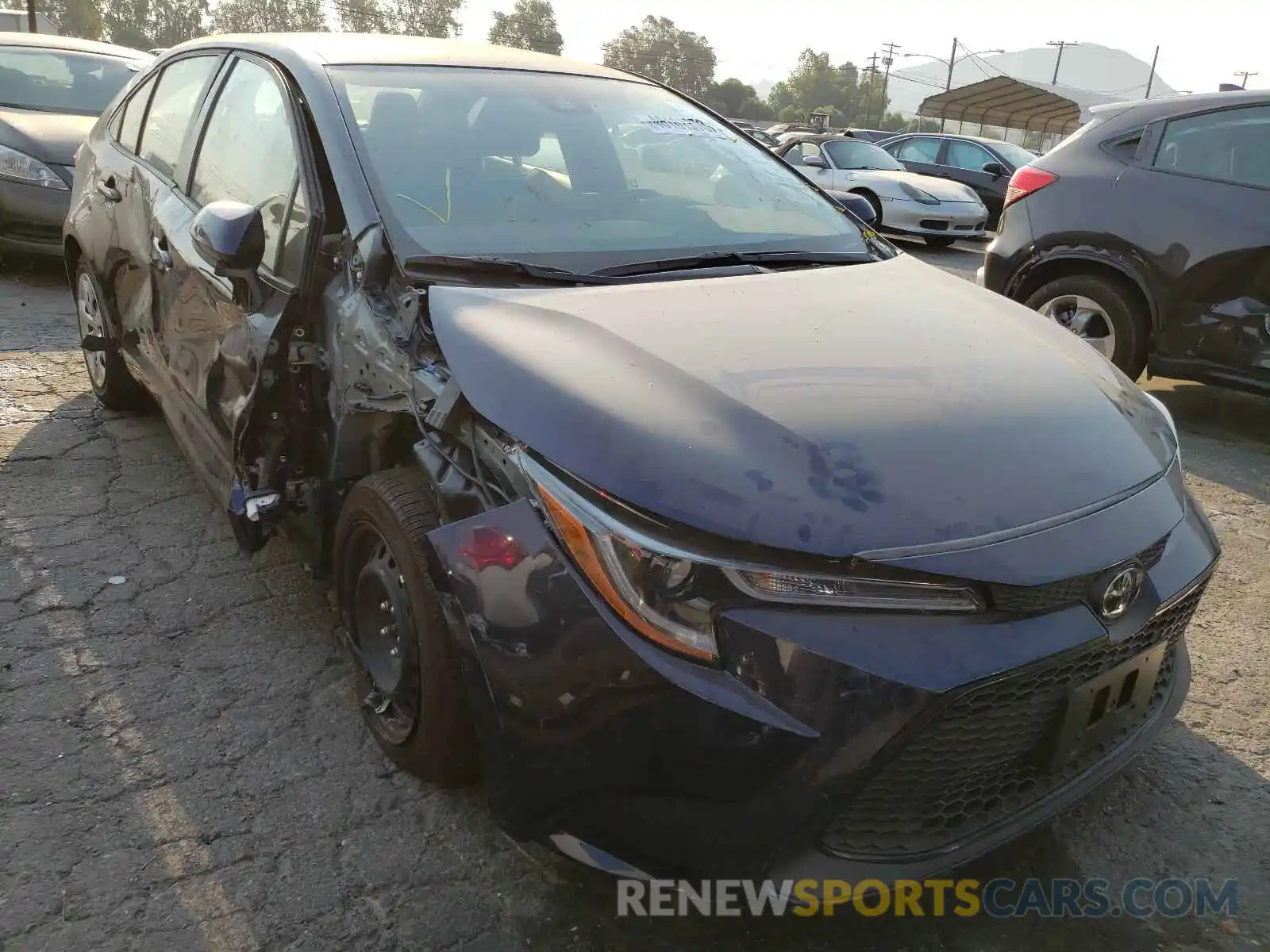 1 Photograph of a damaged car JTDEPRAE5LJ105017 TOYOTA COROLLA 2020