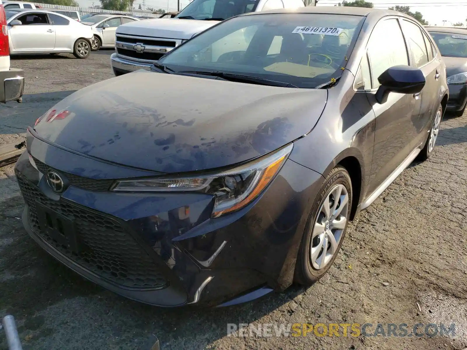 2 Photograph of a damaged car JTDEPRAE5LJ105017 TOYOTA COROLLA 2020