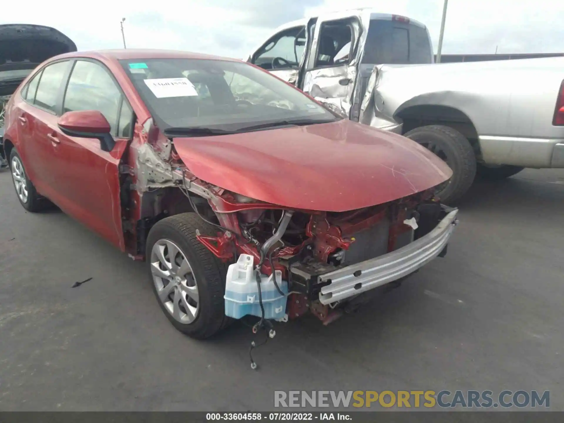 6 Photograph of a damaged car JTDEPRAE5LJ105020 TOYOTA COROLLA 2020