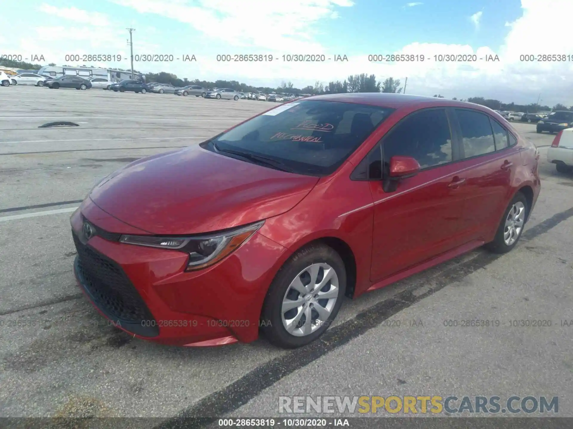 2 Photograph of a damaged car JTDEPRAE5LJ106572 TOYOTA COROLLA 2020