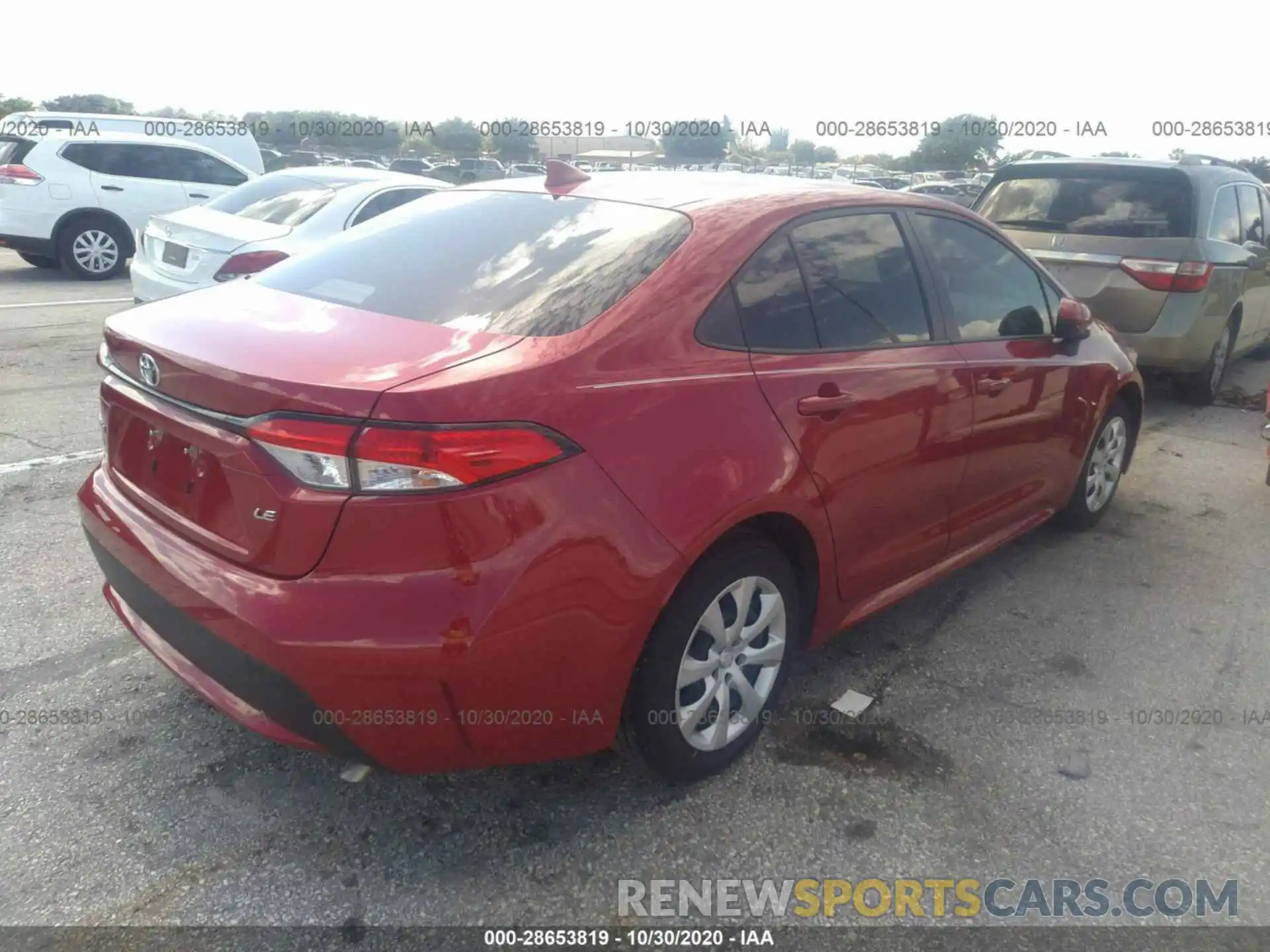 4 Photograph of a damaged car JTDEPRAE5LJ106572 TOYOTA COROLLA 2020