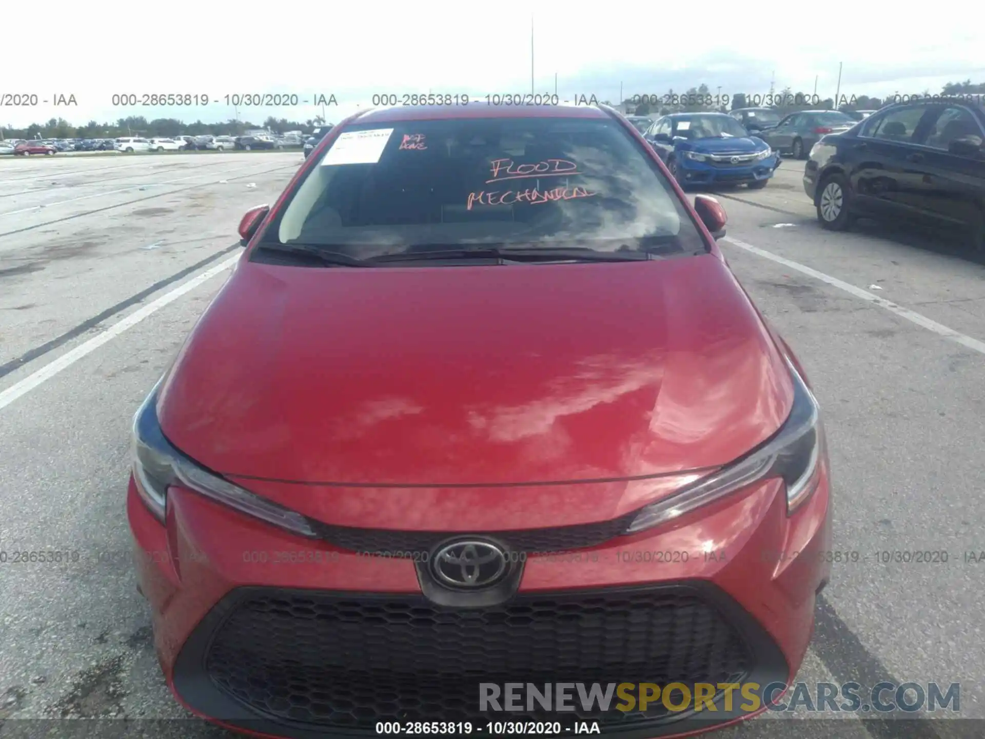 6 Photograph of a damaged car JTDEPRAE5LJ106572 TOYOTA COROLLA 2020