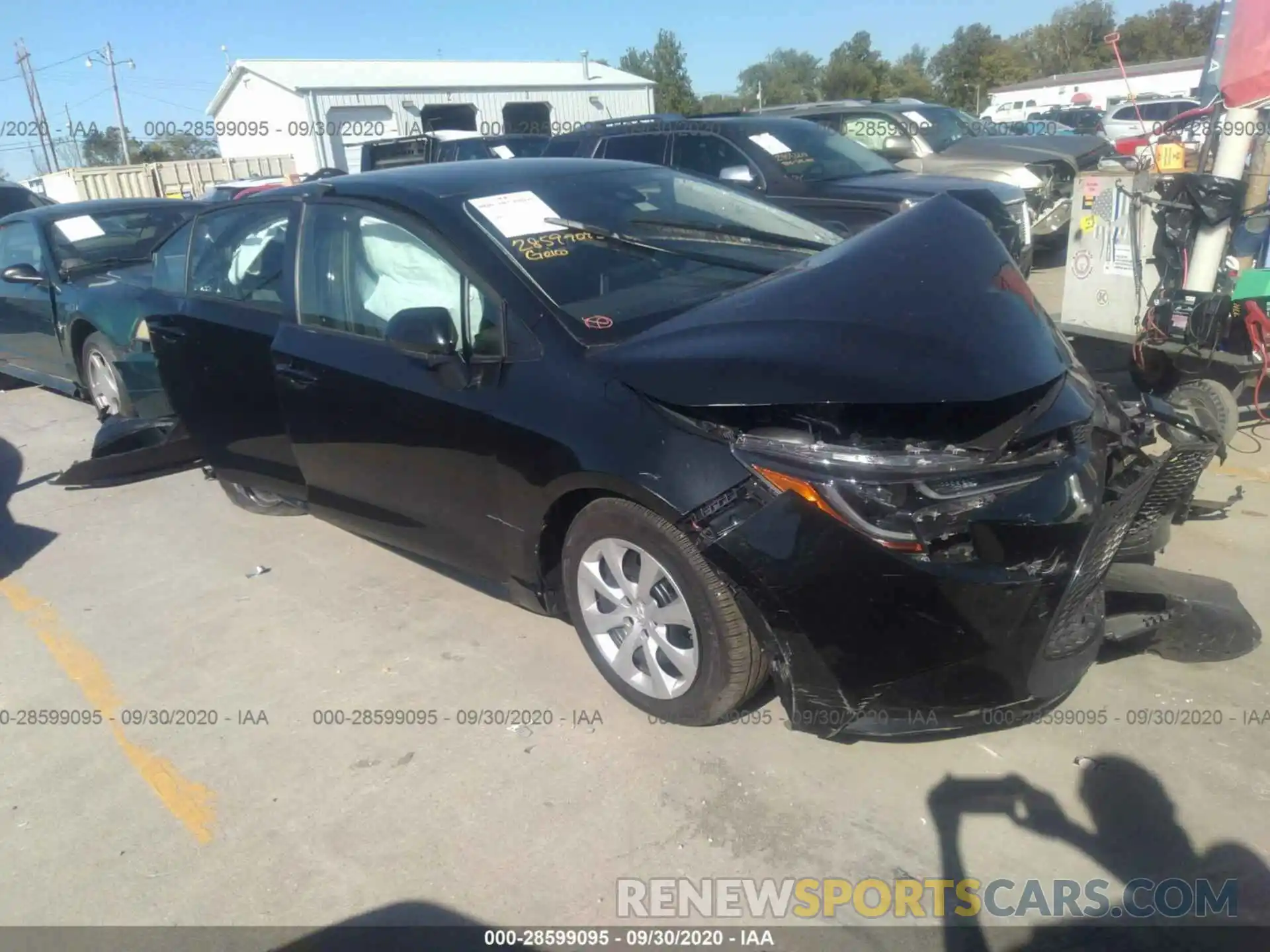 1 Photograph of a damaged car JTDEPRAE5LJ106636 TOYOTA COROLLA 2020