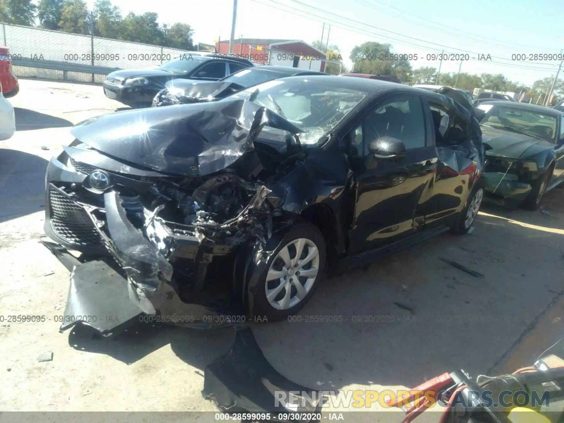 2 Photograph of a damaged car JTDEPRAE5LJ106636 TOYOTA COROLLA 2020