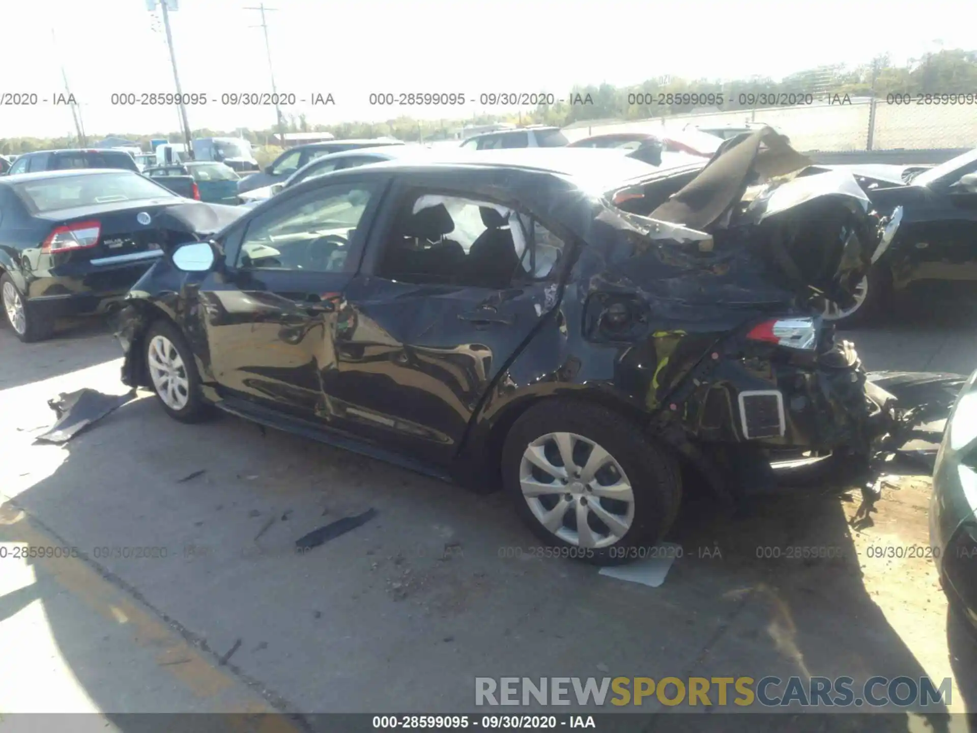 3 Photograph of a damaged car JTDEPRAE5LJ106636 TOYOTA COROLLA 2020