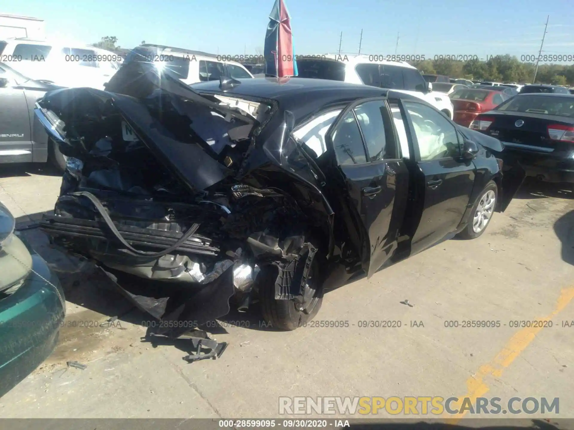 4 Photograph of a damaged car JTDEPRAE5LJ106636 TOYOTA COROLLA 2020