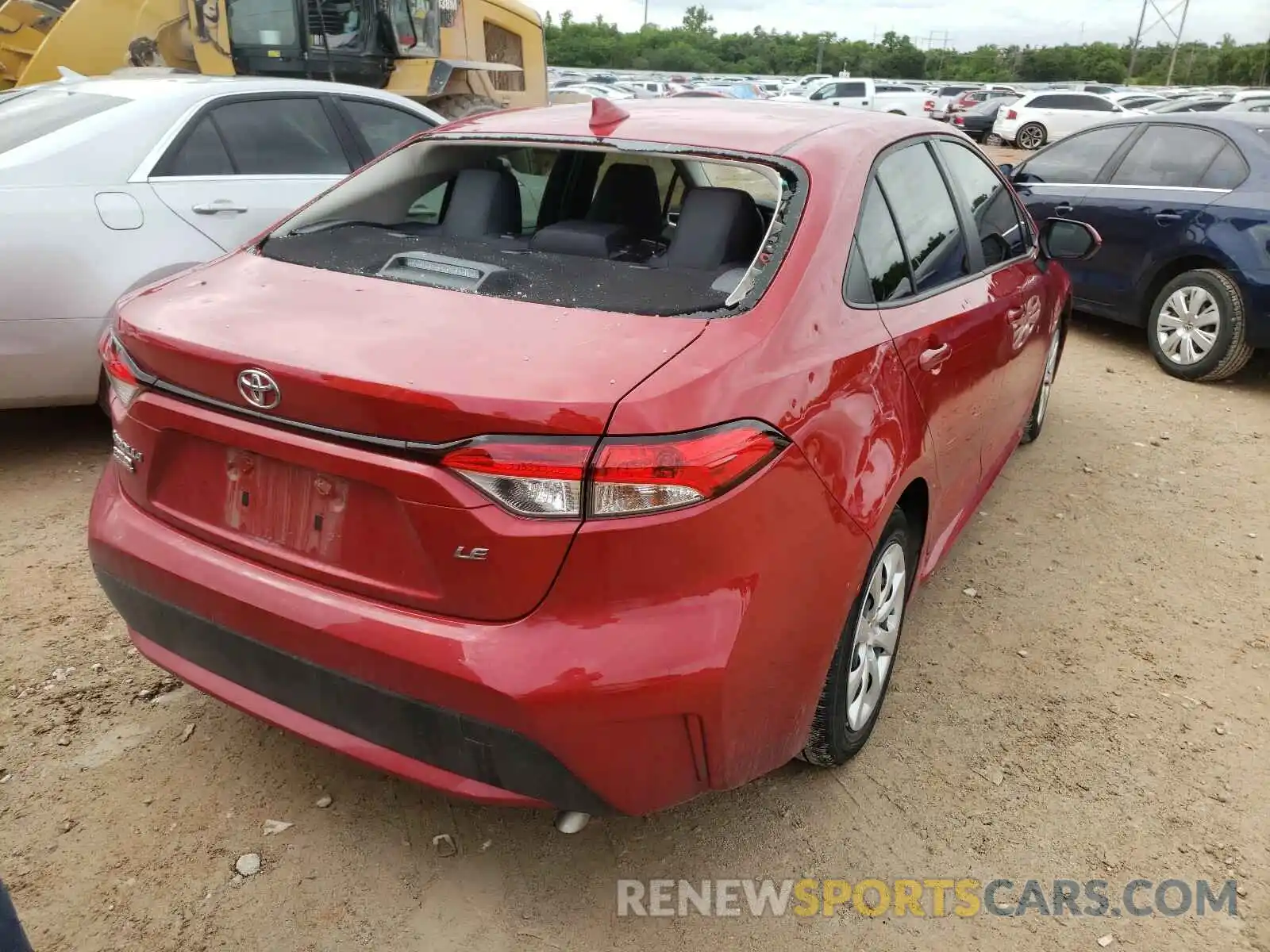 4 Photograph of a damaged car JTDEPRAE5LJ106751 TOYOTA COROLLA 2020