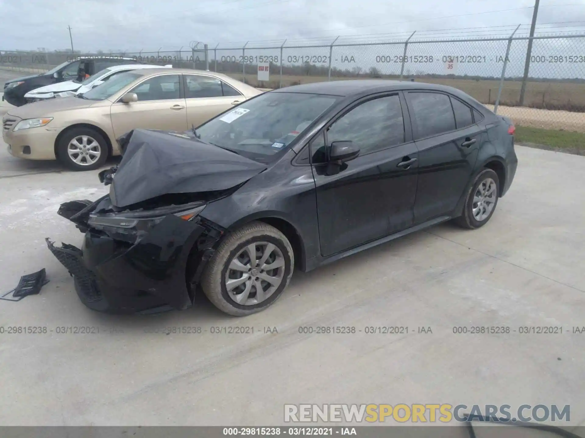 2 Photograph of a damaged car JTDEPRAE5LJ107088 TOYOTA COROLLA 2020