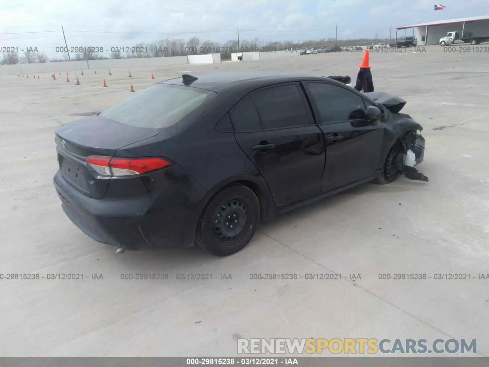 4 Photograph of a damaged car JTDEPRAE5LJ107088 TOYOTA COROLLA 2020