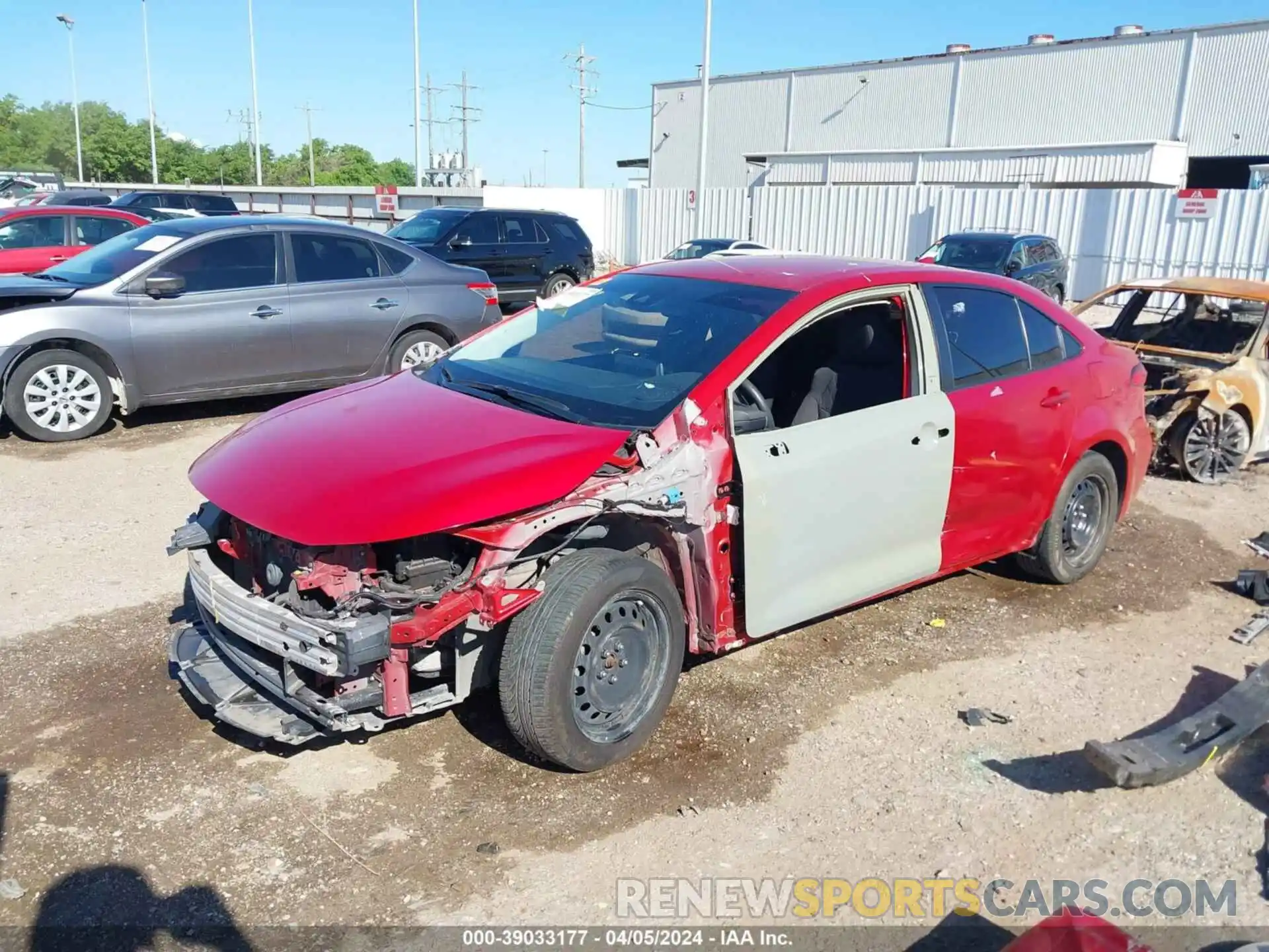 2 Photograph of a damaged car JTDEPRAE5LJ107107 TOYOTA COROLLA 2020