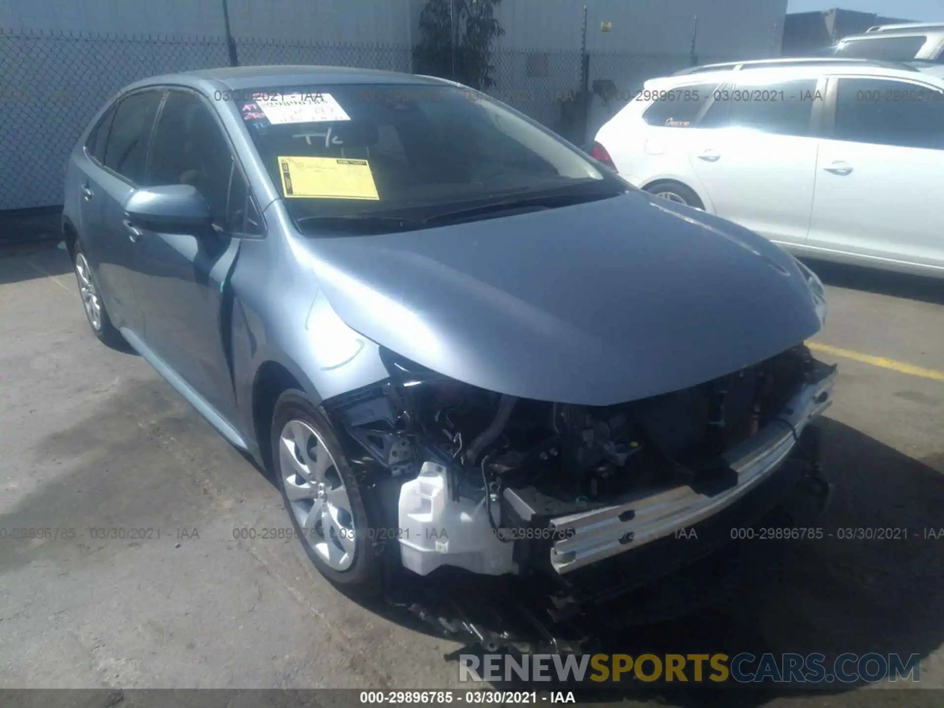 6 Photograph of a damaged car JTDEPRAE5LJ107396 TOYOTA COROLLA 2020