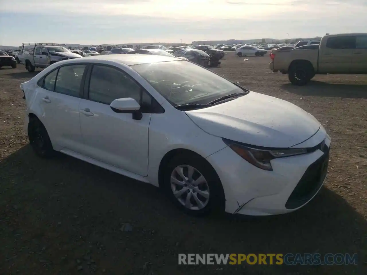 1 Photograph of a damaged car JTDEPRAE5LJ107575 TOYOTA COROLLA 2020