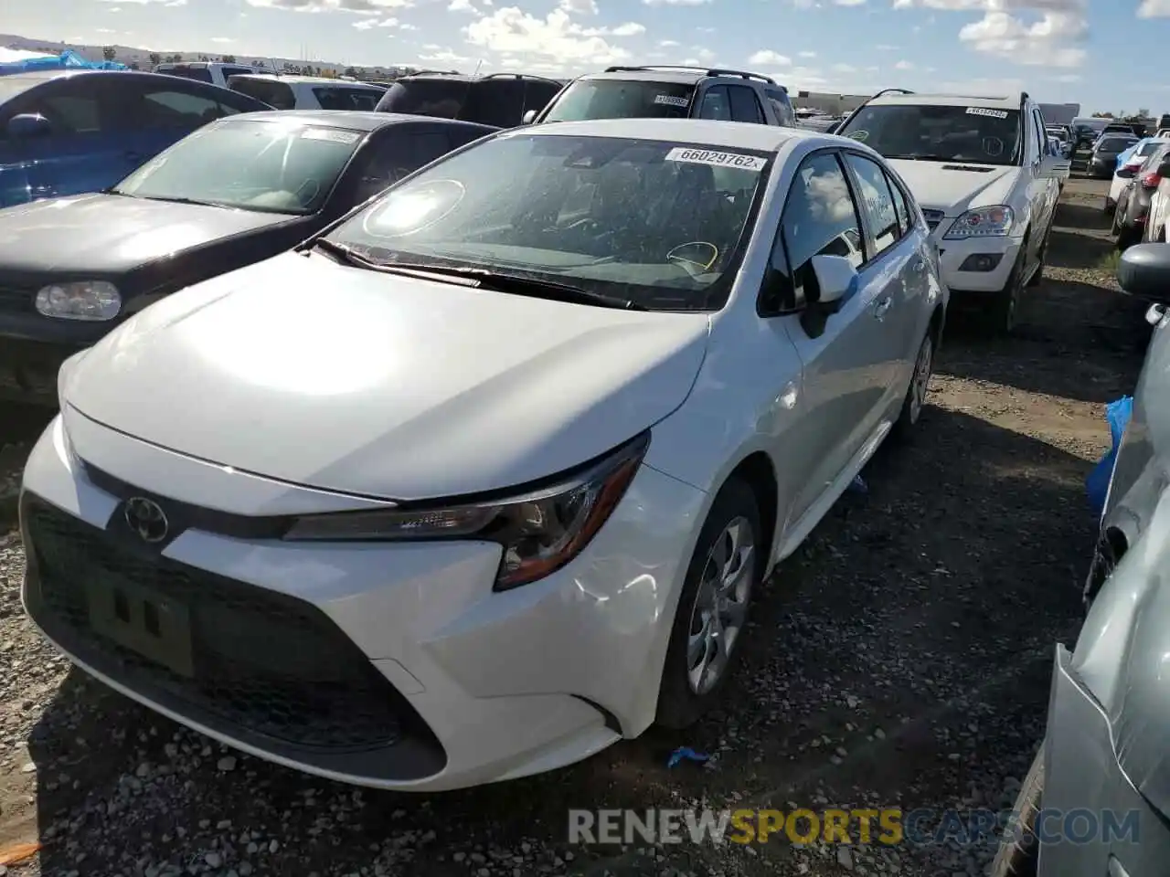 2 Photograph of a damaged car JTDEPRAE5LJ107575 TOYOTA COROLLA 2020