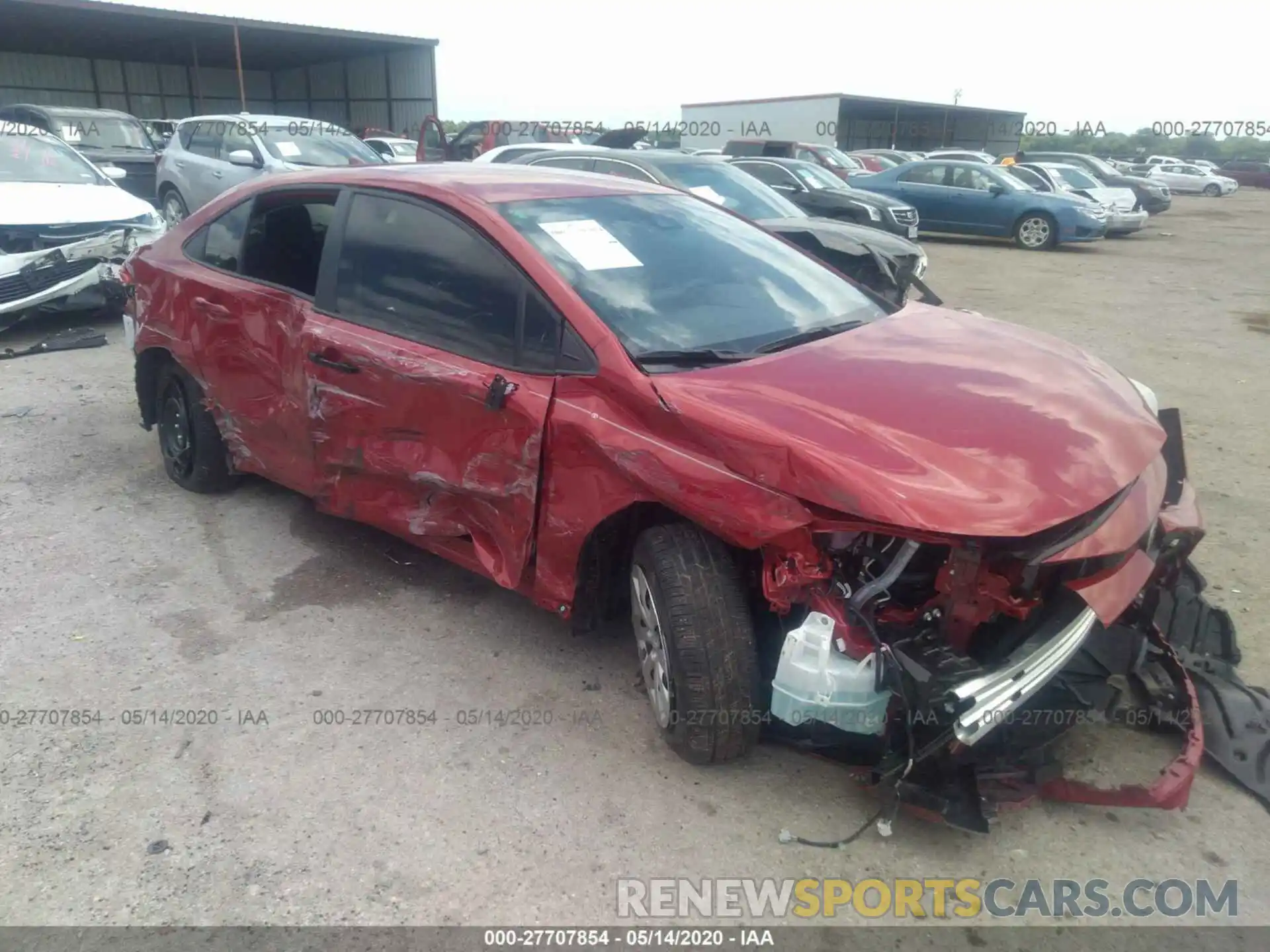 1 Photograph of a damaged car JTDEPRAE5LJ109150 TOYOTA COROLLA 2020