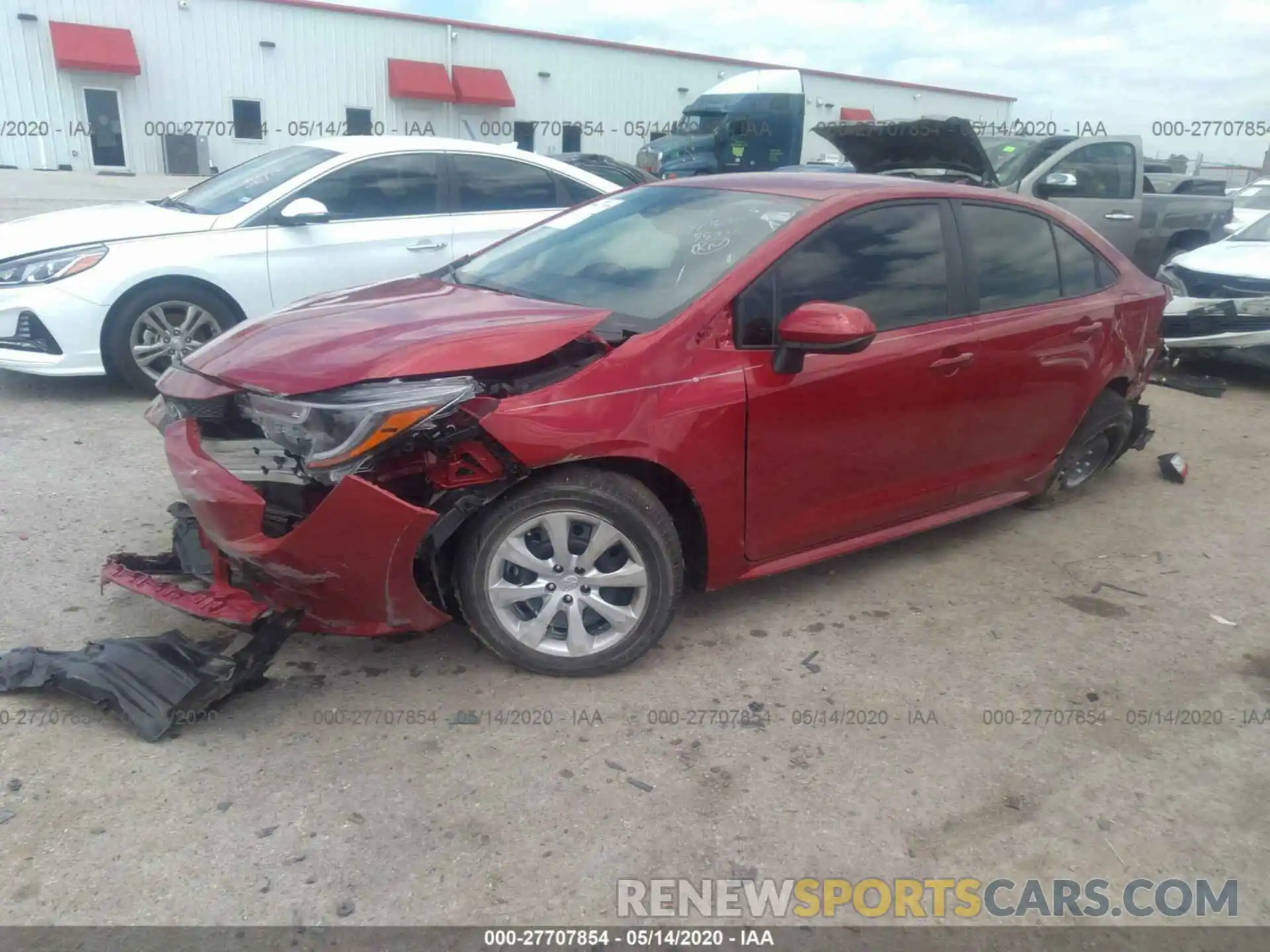 2 Photograph of a damaged car JTDEPRAE5LJ109150 TOYOTA COROLLA 2020