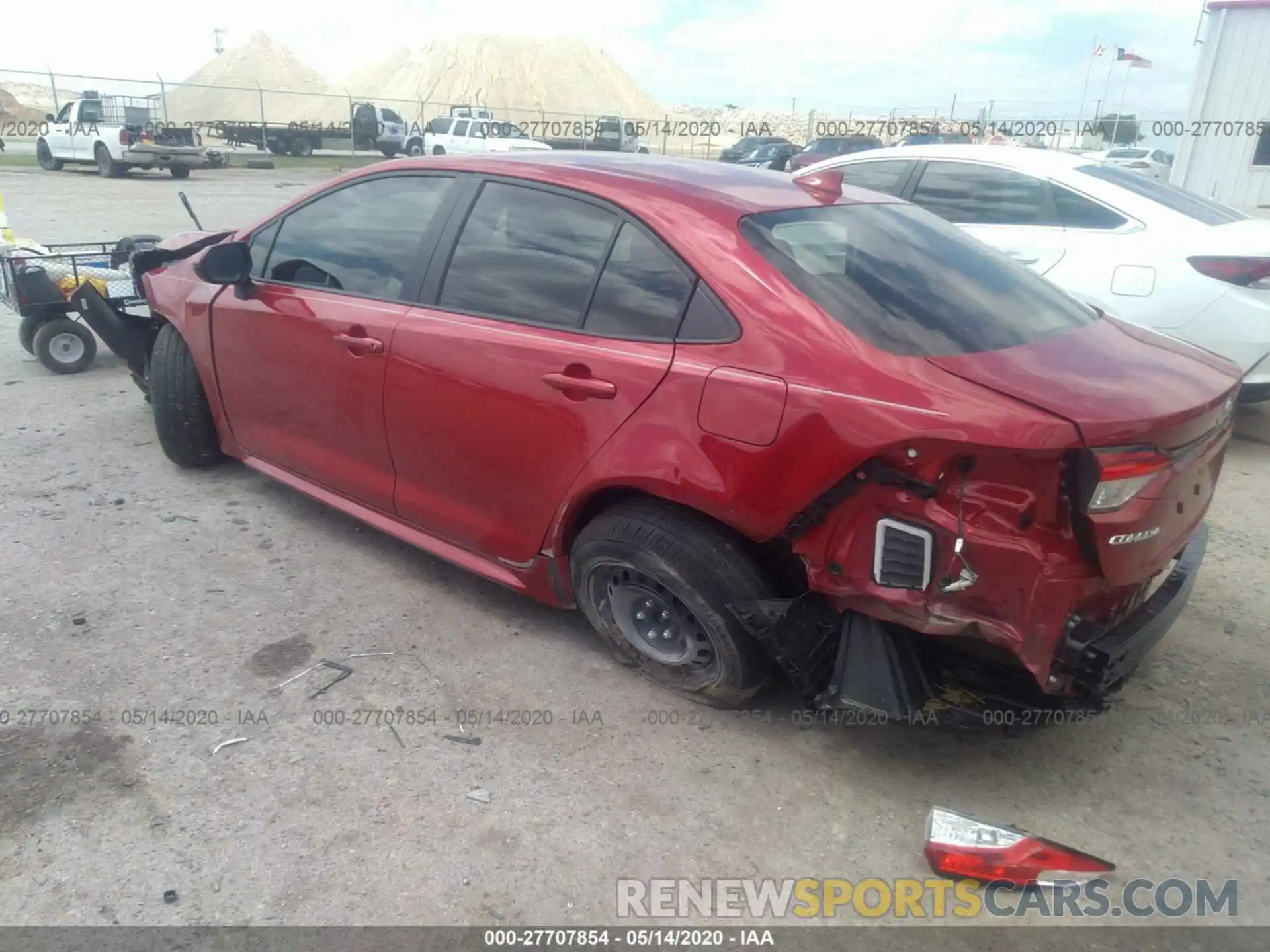 3 Photograph of a damaged car JTDEPRAE5LJ109150 TOYOTA COROLLA 2020