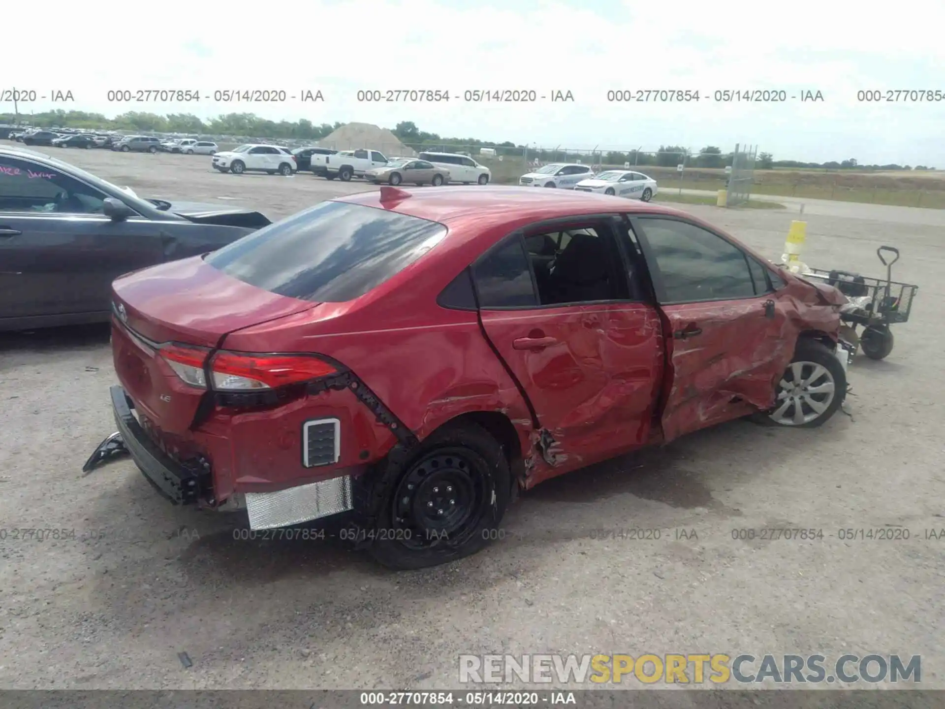 4 Photograph of a damaged car JTDEPRAE5LJ109150 TOYOTA COROLLA 2020