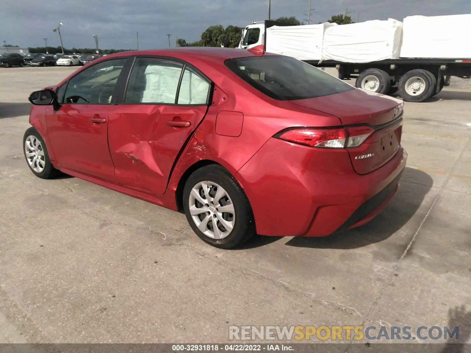 3 Photograph of a damaged car JTDEPRAE5LJ109407 TOYOTA COROLLA 2020