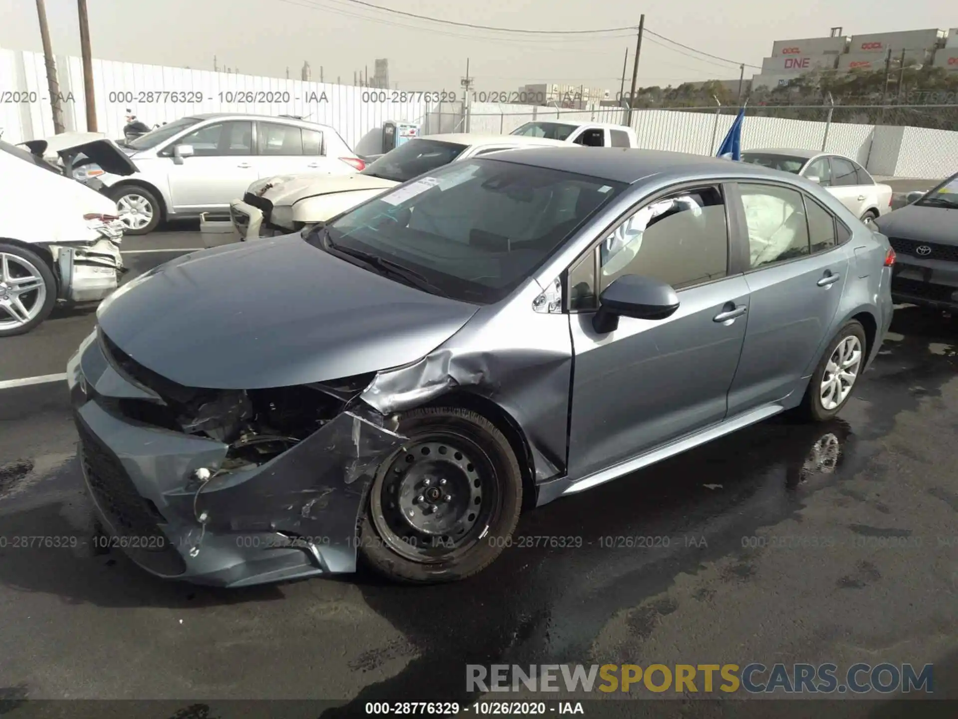 2 Photograph of a damaged car JTDEPRAE5LJ110525 TOYOTA COROLLA 2020