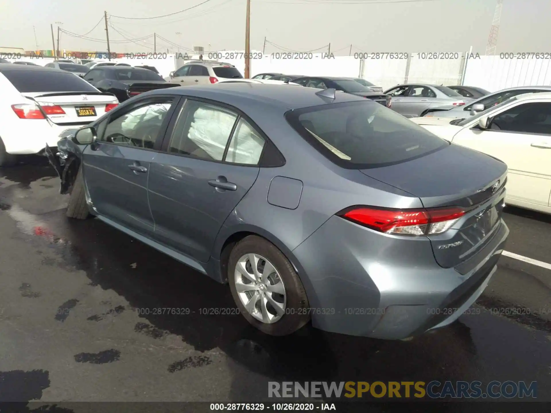 3 Photograph of a damaged car JTDEPRAE5LJ110525 TOYOTA COROLLA 2020