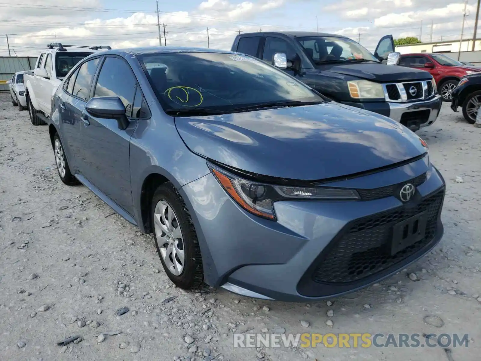 1 Photograph of a damaged car JTDEPRAE5LJ110606 TOYOTA COROLLA 2020