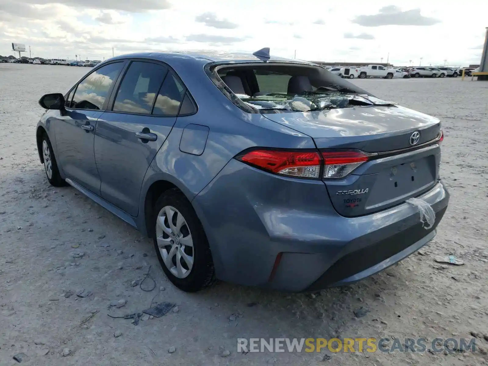 3 Photograph of a damaged car JTDEPRAE5LJ110606 TOYOTA COROLLA 2020