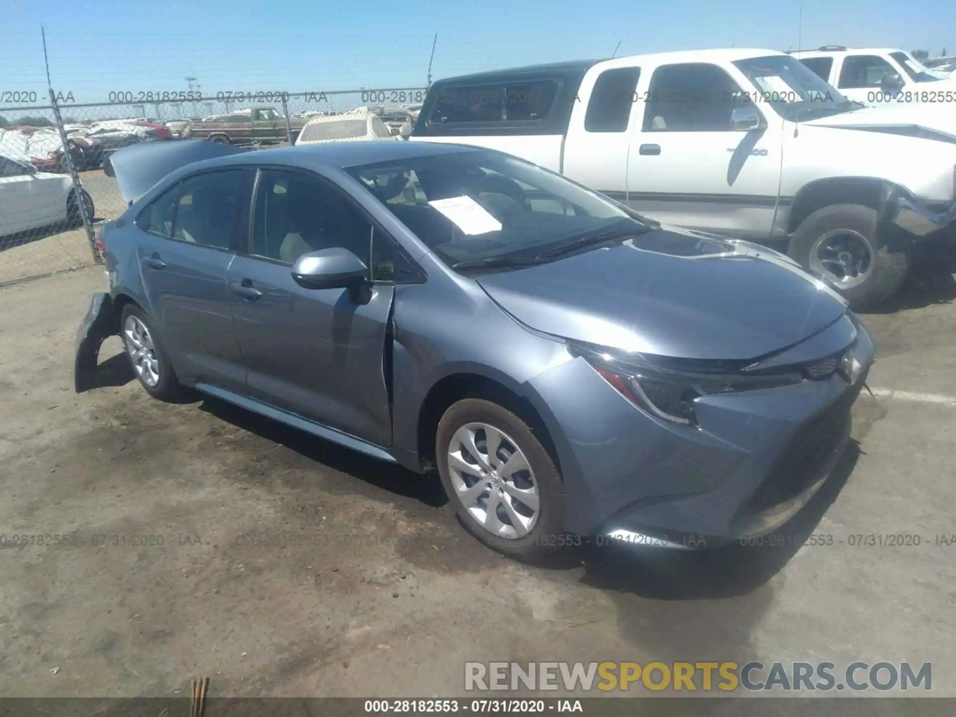 1 Photograph of a damaged car JTDEPRAE5LJ111576 TOYOTA COROLLA 2020