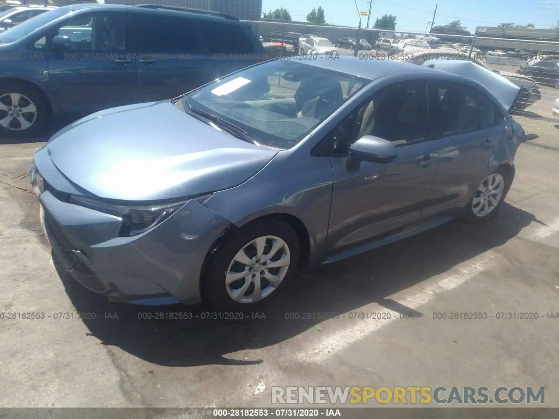 2 Photograph of a damaged car JTDEPRAE5LJ111576 TOYOTA COROLLA 2020