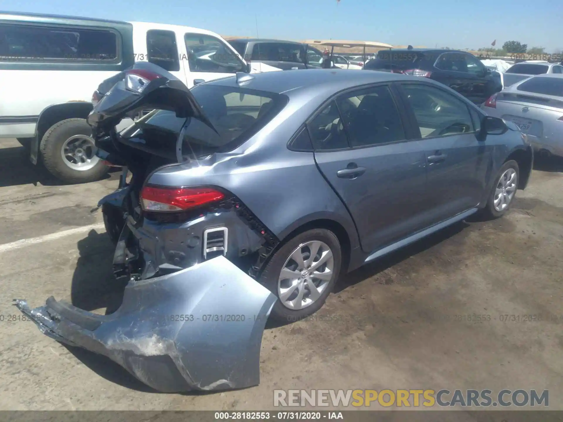 4 Photograph of a damaged car JTDEPRAE5LJ111576 TOYOTA COROLLA 2020