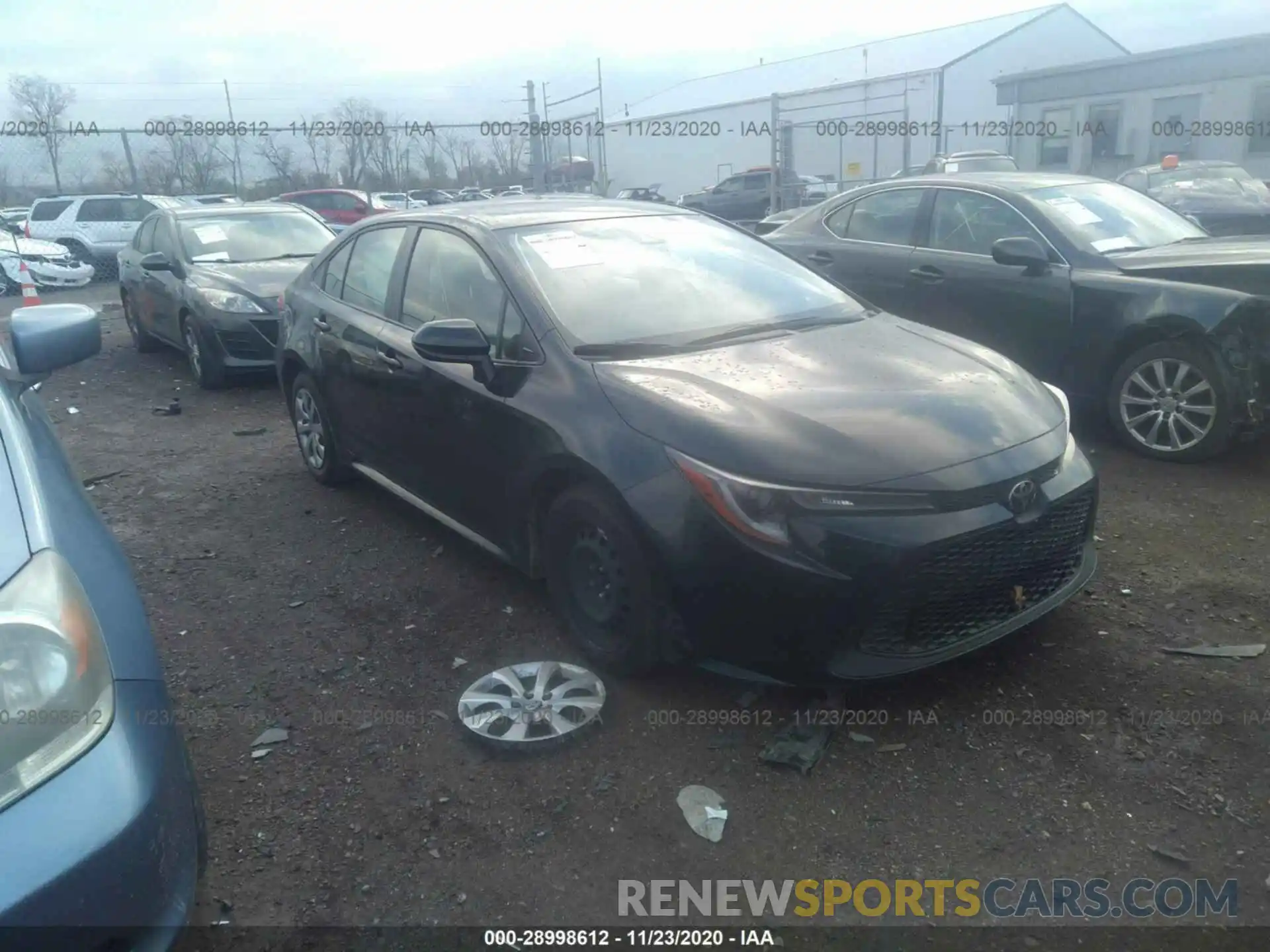 1 Photograph of a damaged car JTDEPRAE5LJ112338 TOYOTA COROLLA 2020