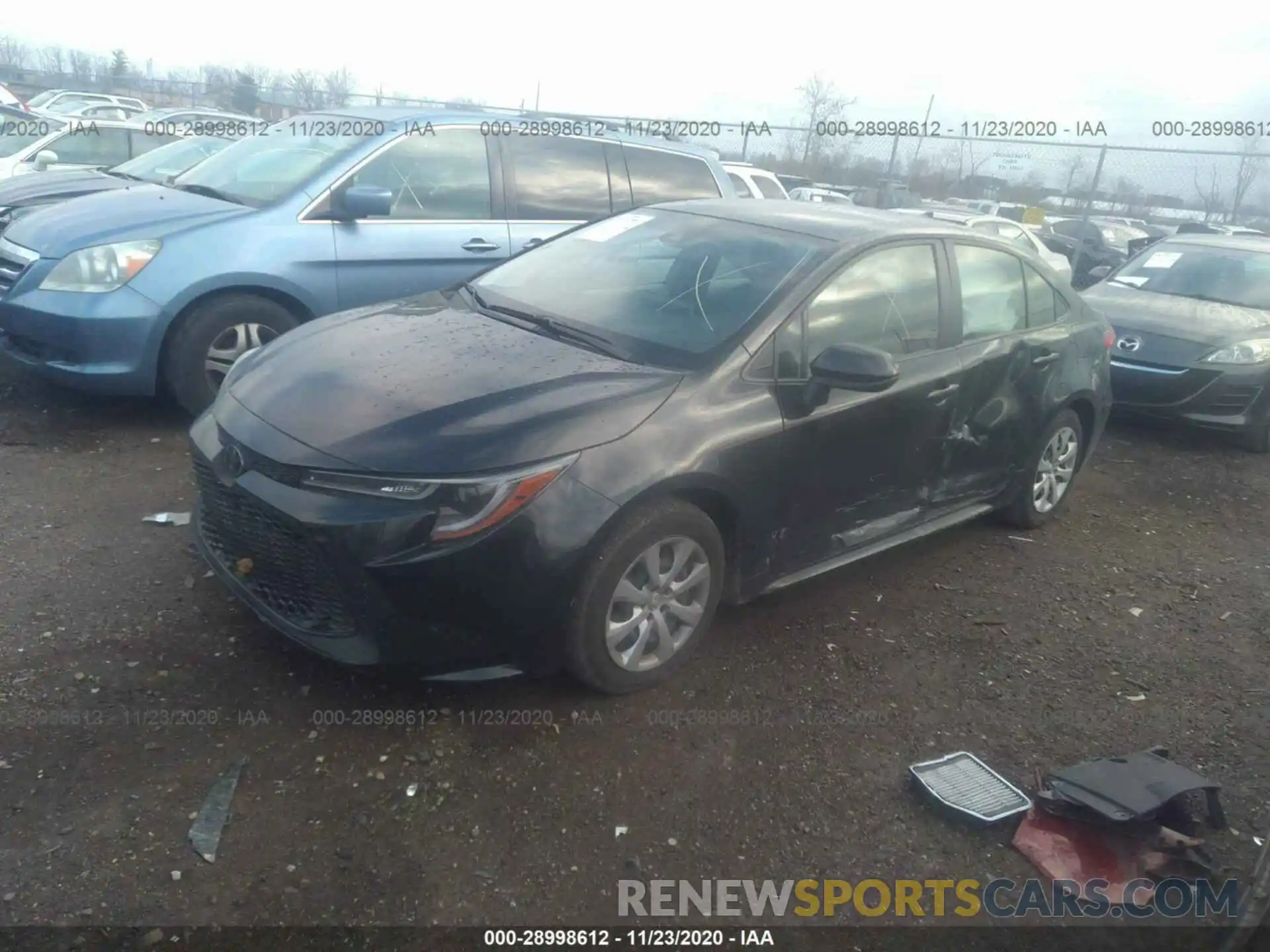 2 Photograph of a damaged car JTDEPRAE5LJ112338 TOYOTA COROLLA 2020